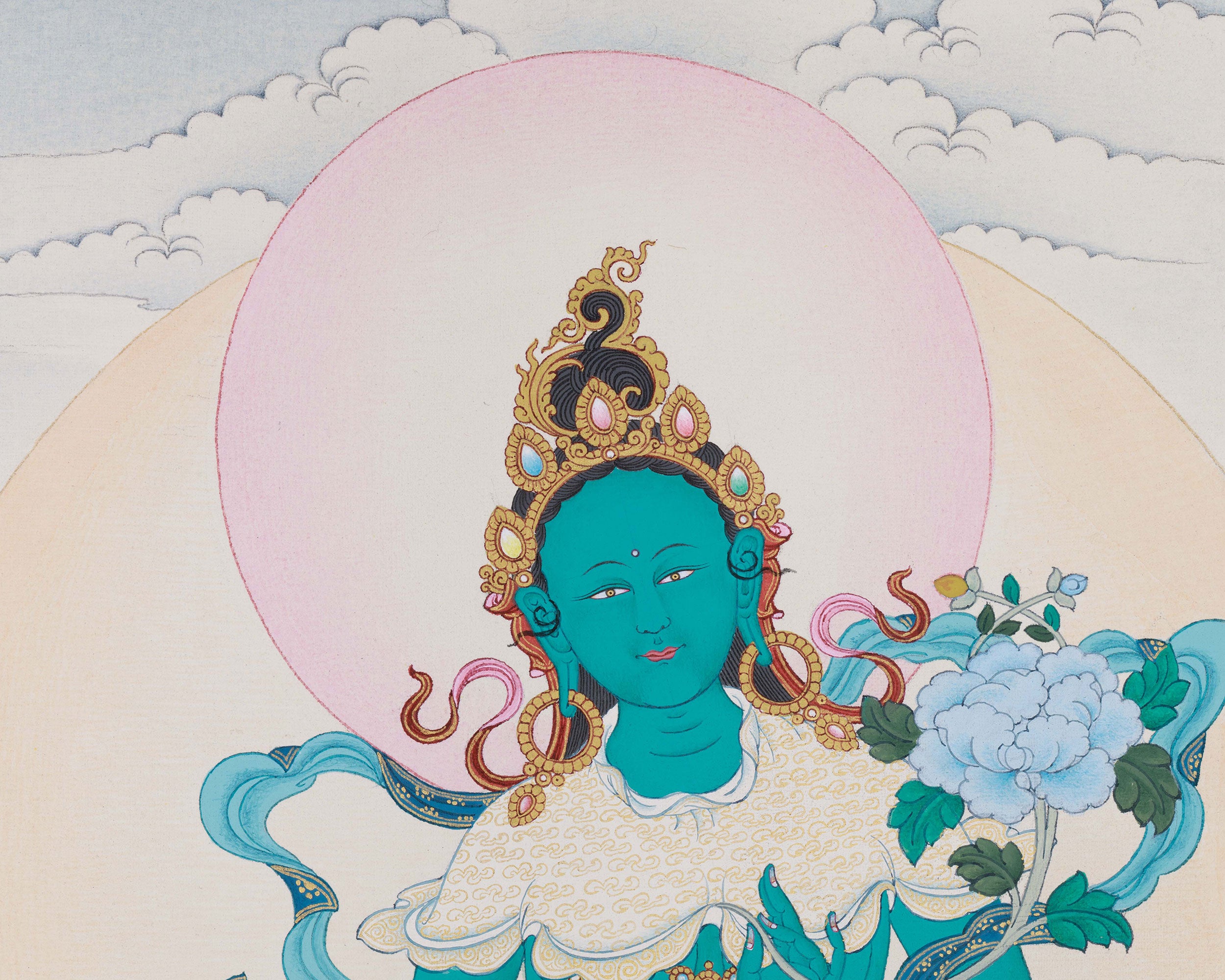 Buddhism Shyama Tara | A Rare Thangka of the Goddess of Protection and Compassion