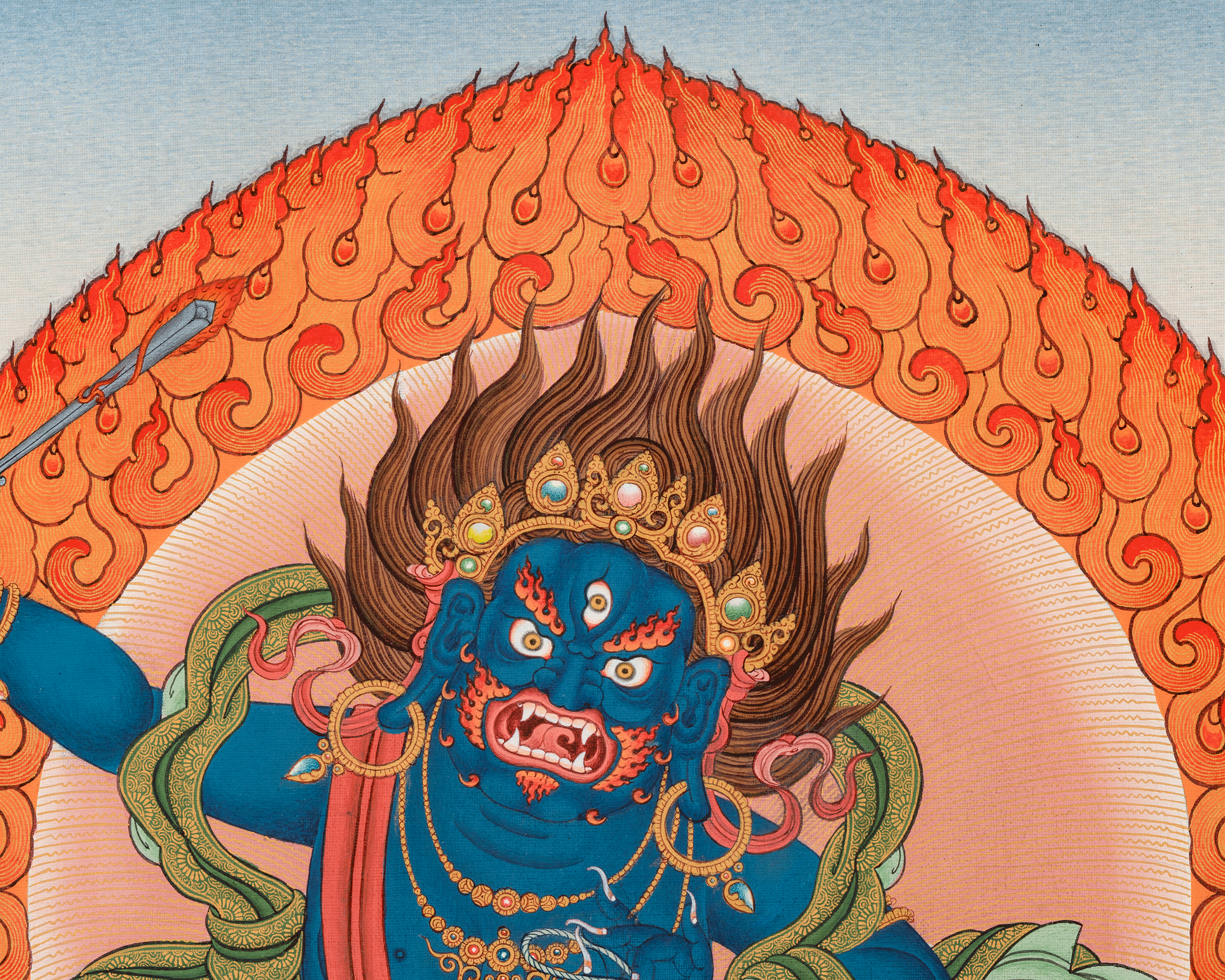 Sacred Acala Canvas Print | Wrathful Guardian of the Dharma