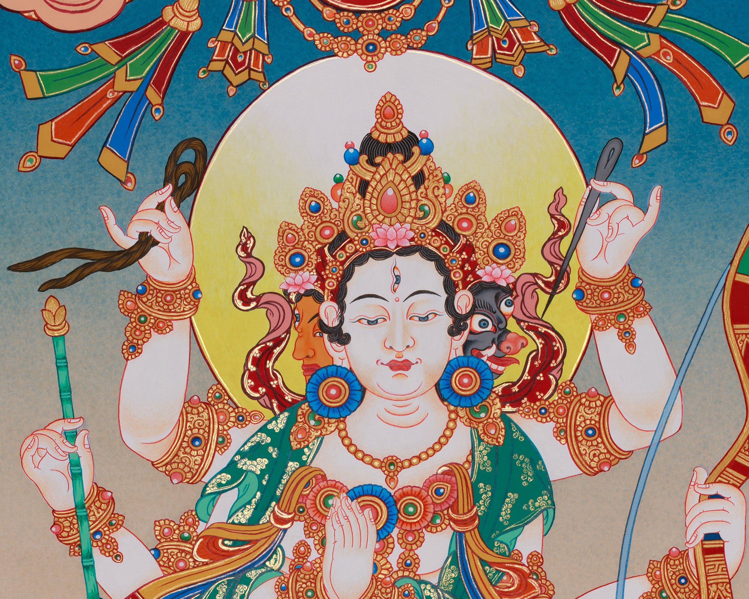 30 Inch Goddess of Dawn, Marichi | Spiritual Artwork of Light and Protection