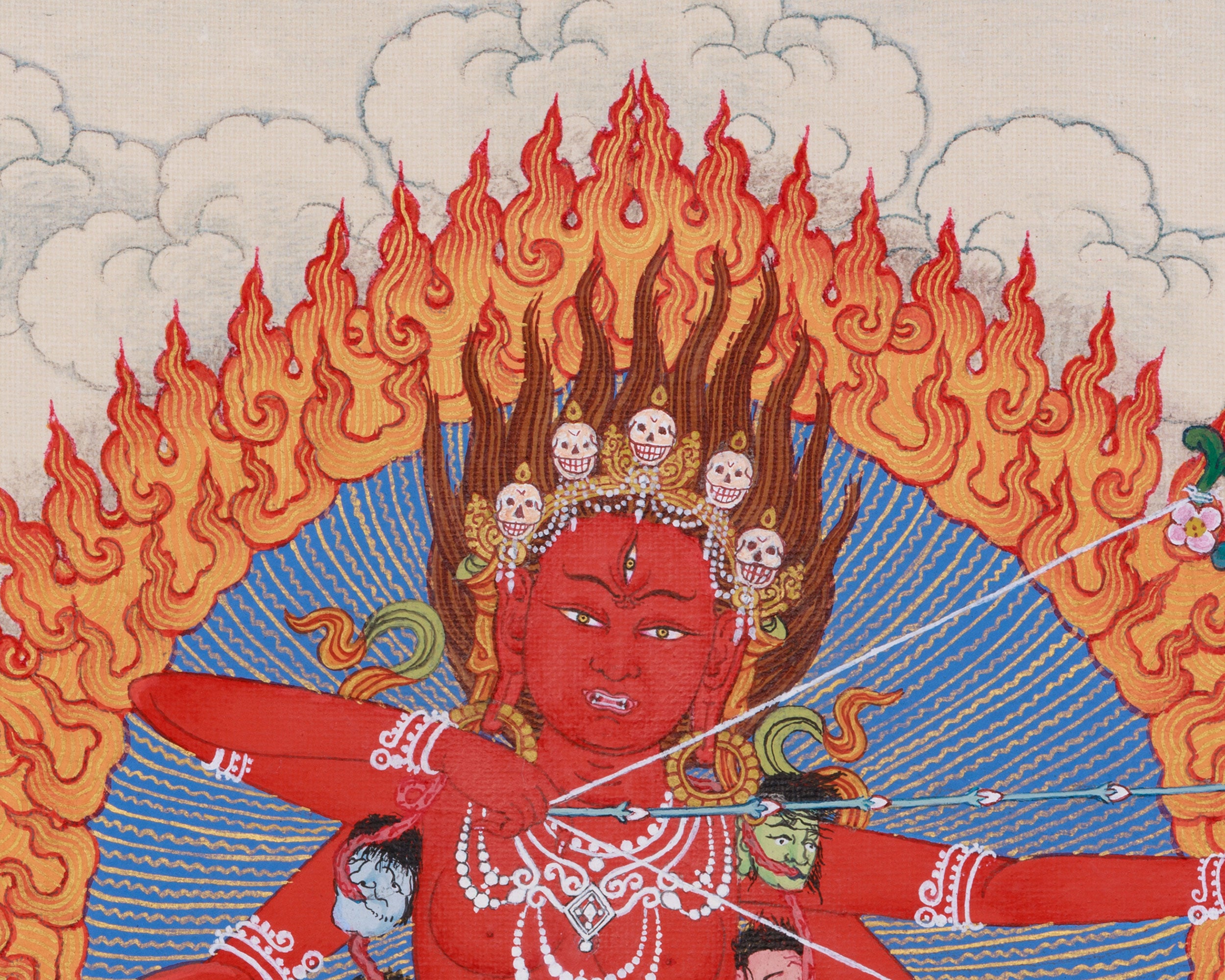 33 cm Kurukulla Artwork | Tibetan Goddess of Love, Magnetism, and Enchantment
