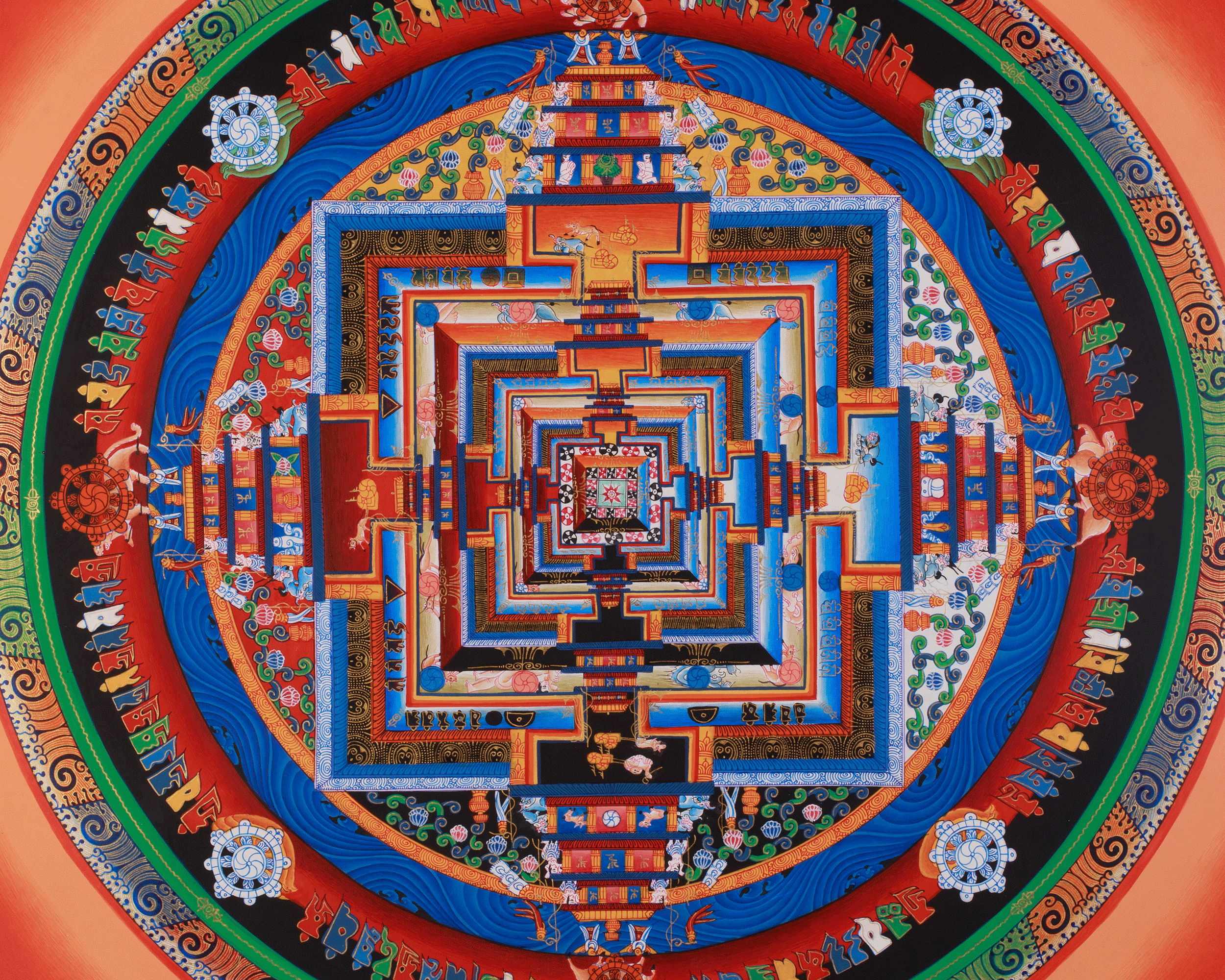 Buddhist Art Of Kalachakra Mandala | Vajrayana Buddhism