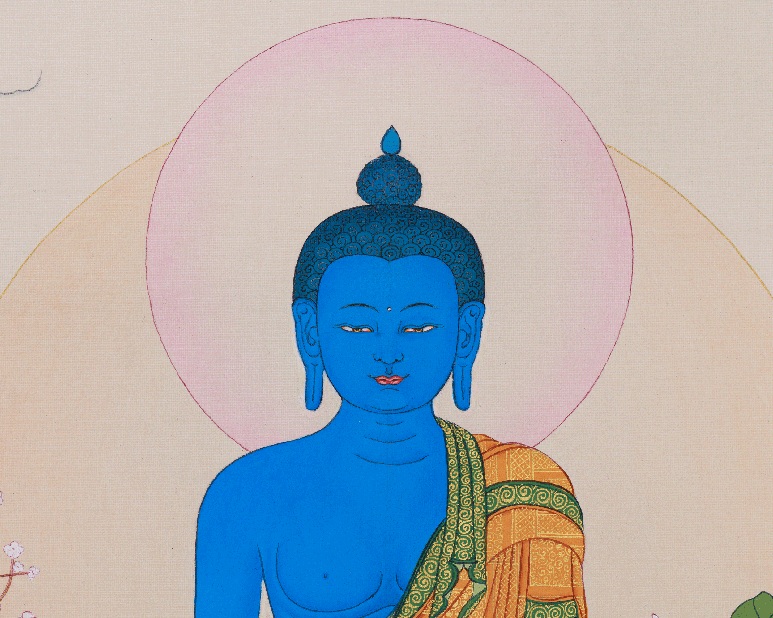 Healing Buddha Bhaisajyaguru Art | Medicine Buddha Thangka