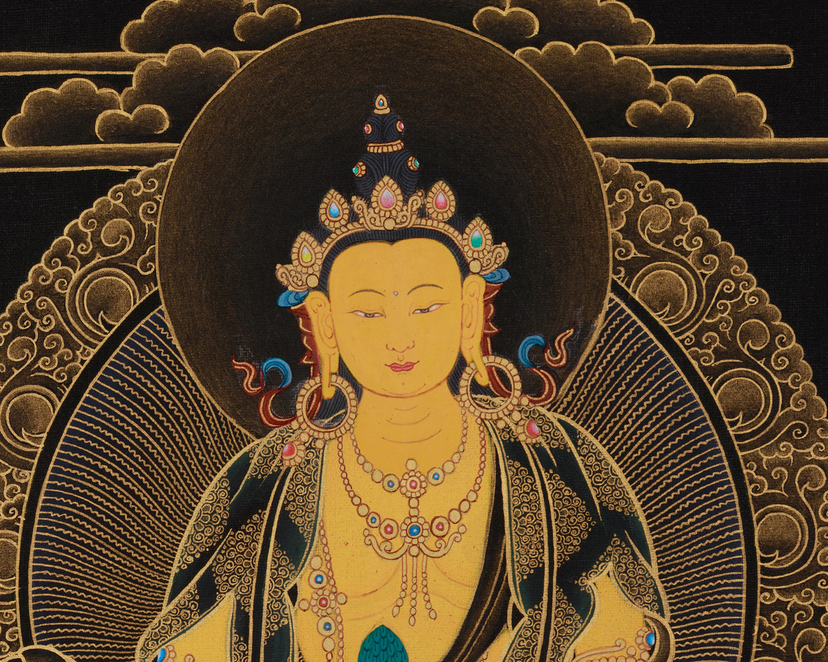 Kshitigarbha Bodhisattva of Compassion Thangka | Himalayan Art