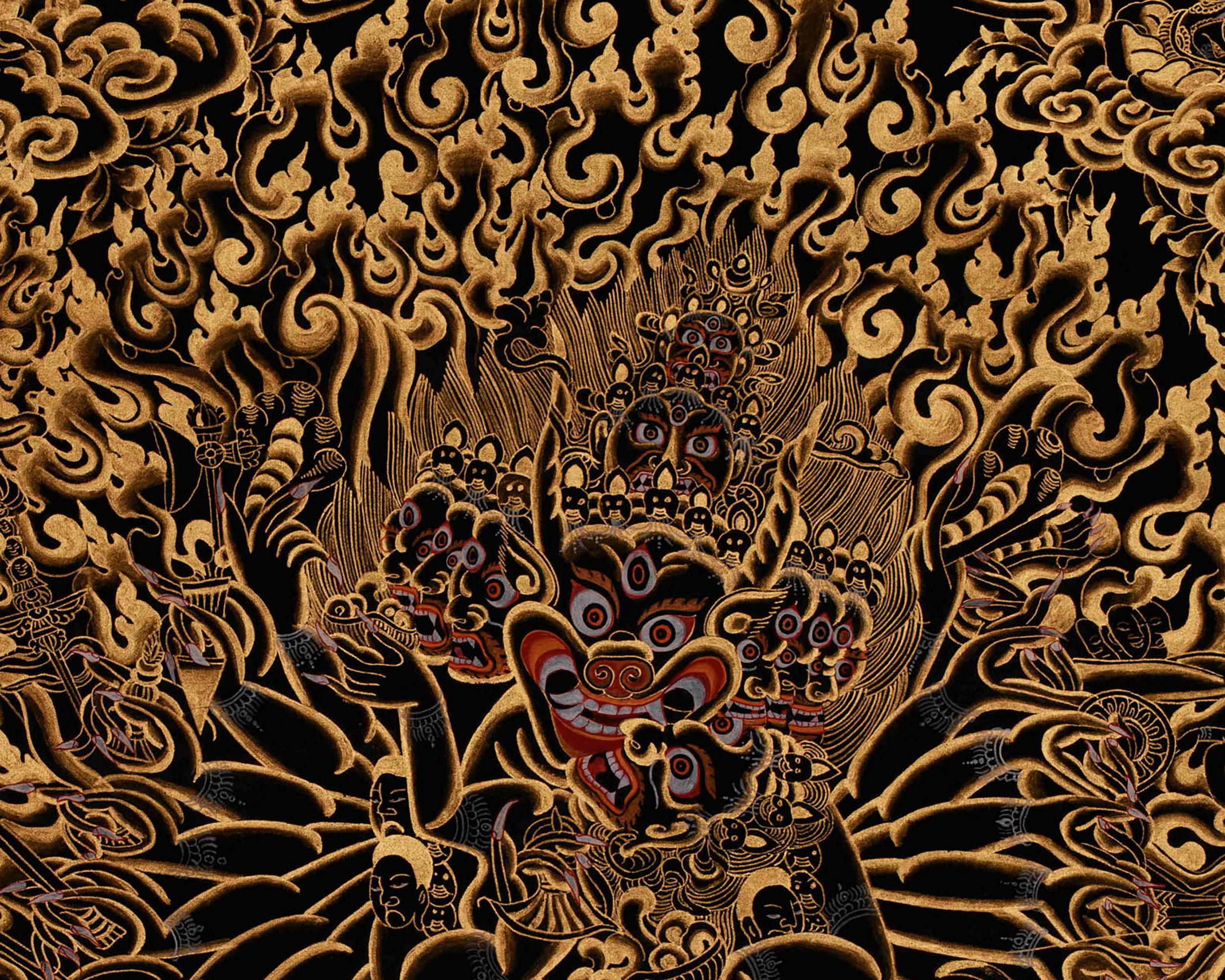 Tibetan Thangka of Yamantaka | The Destroyer Of Death