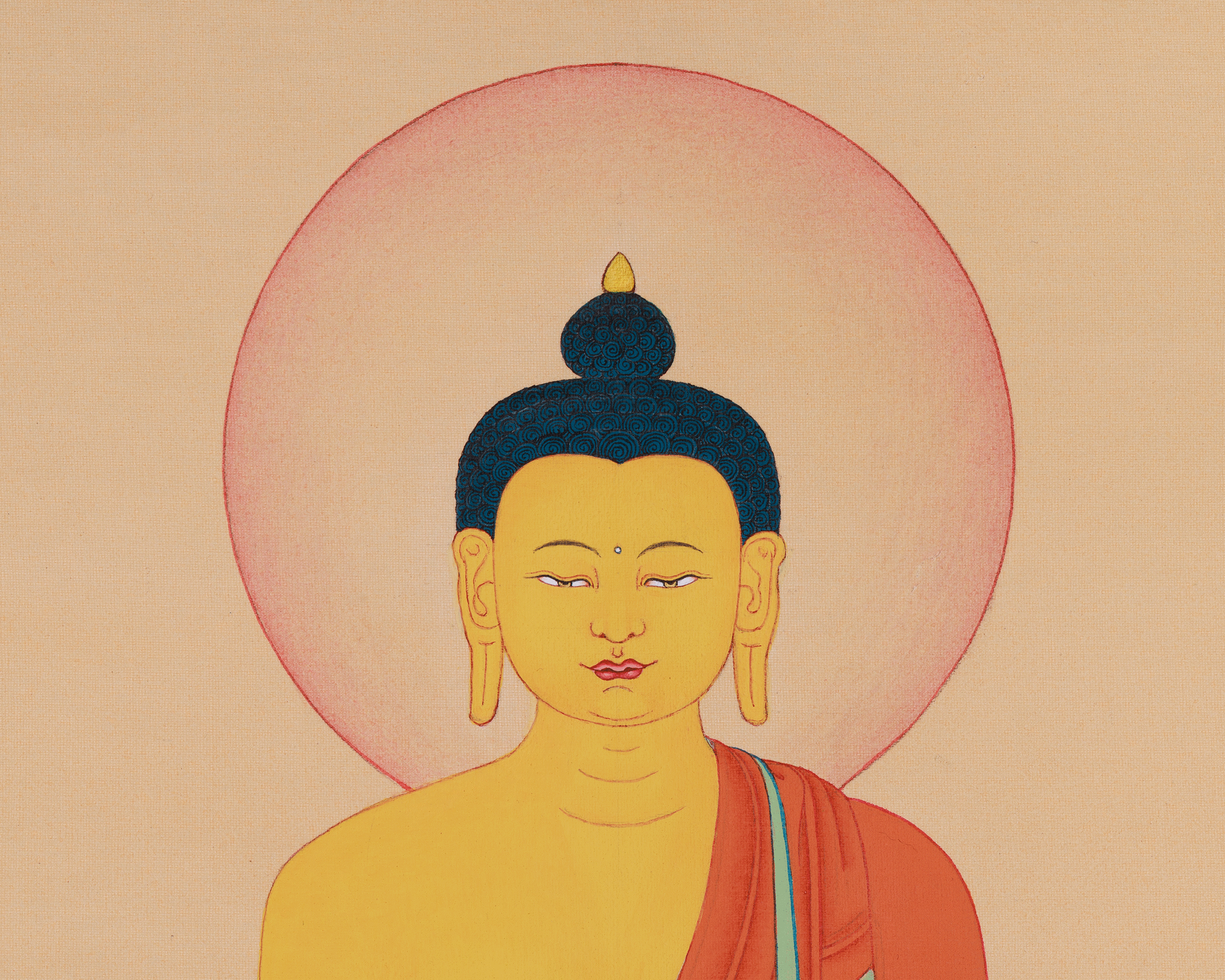 Tibetan Gautama Buddha Painting | Enlightened One
