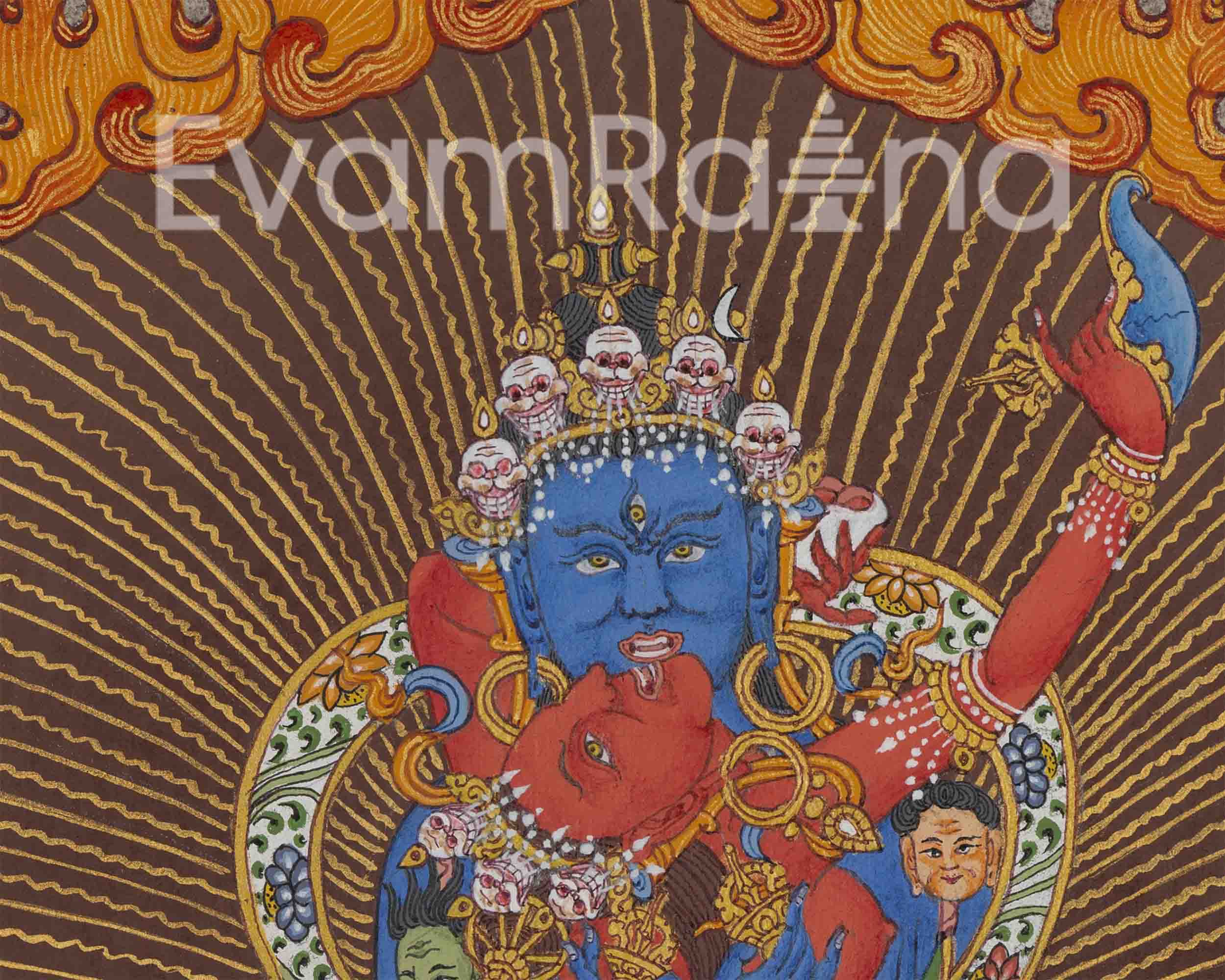 Chakrasamvara Thangka | Traditional Thangka For Meditation | Wall Decors