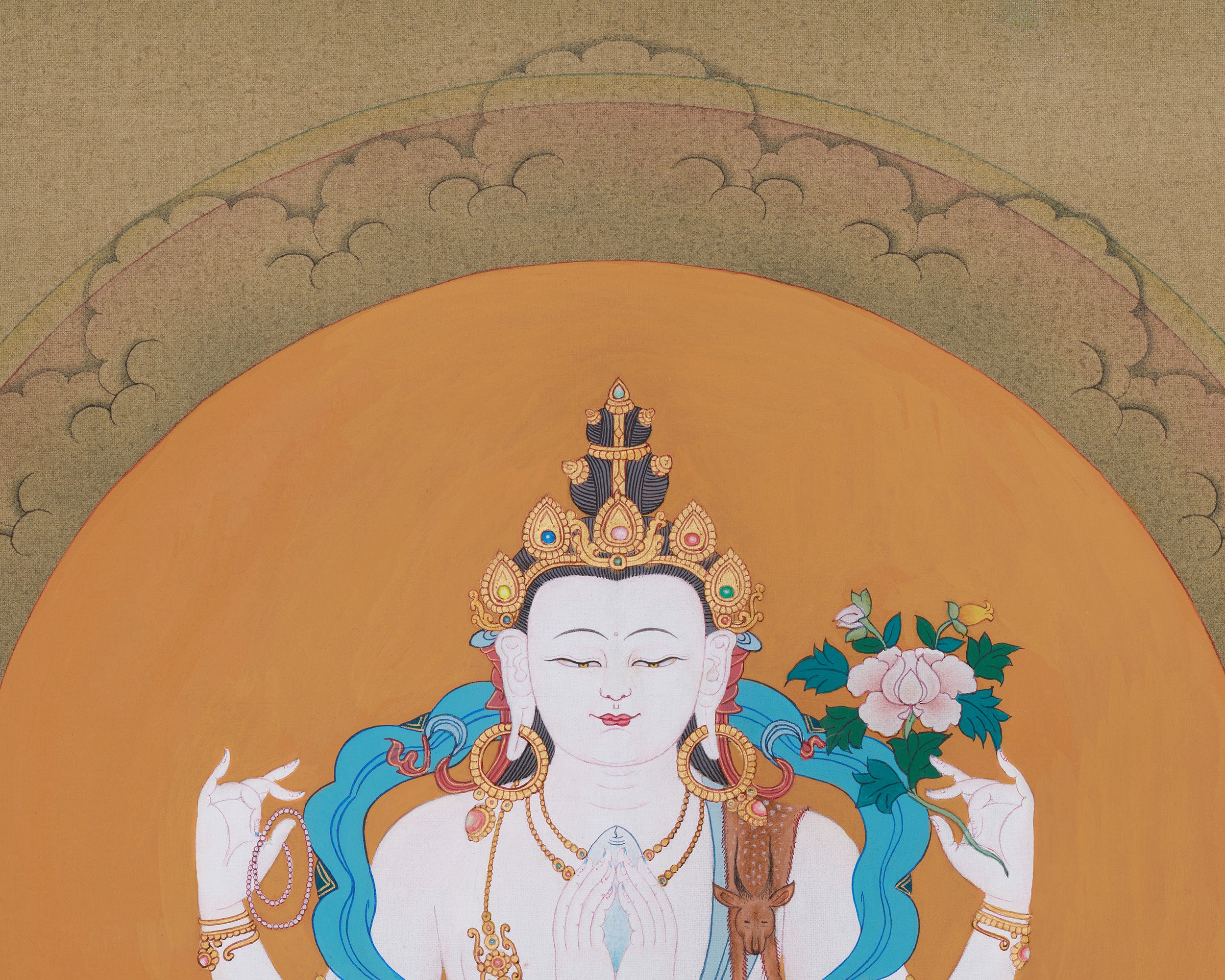 Traditional Chenrezig Artwork | Thangka of the Bodhisattva of Compassion