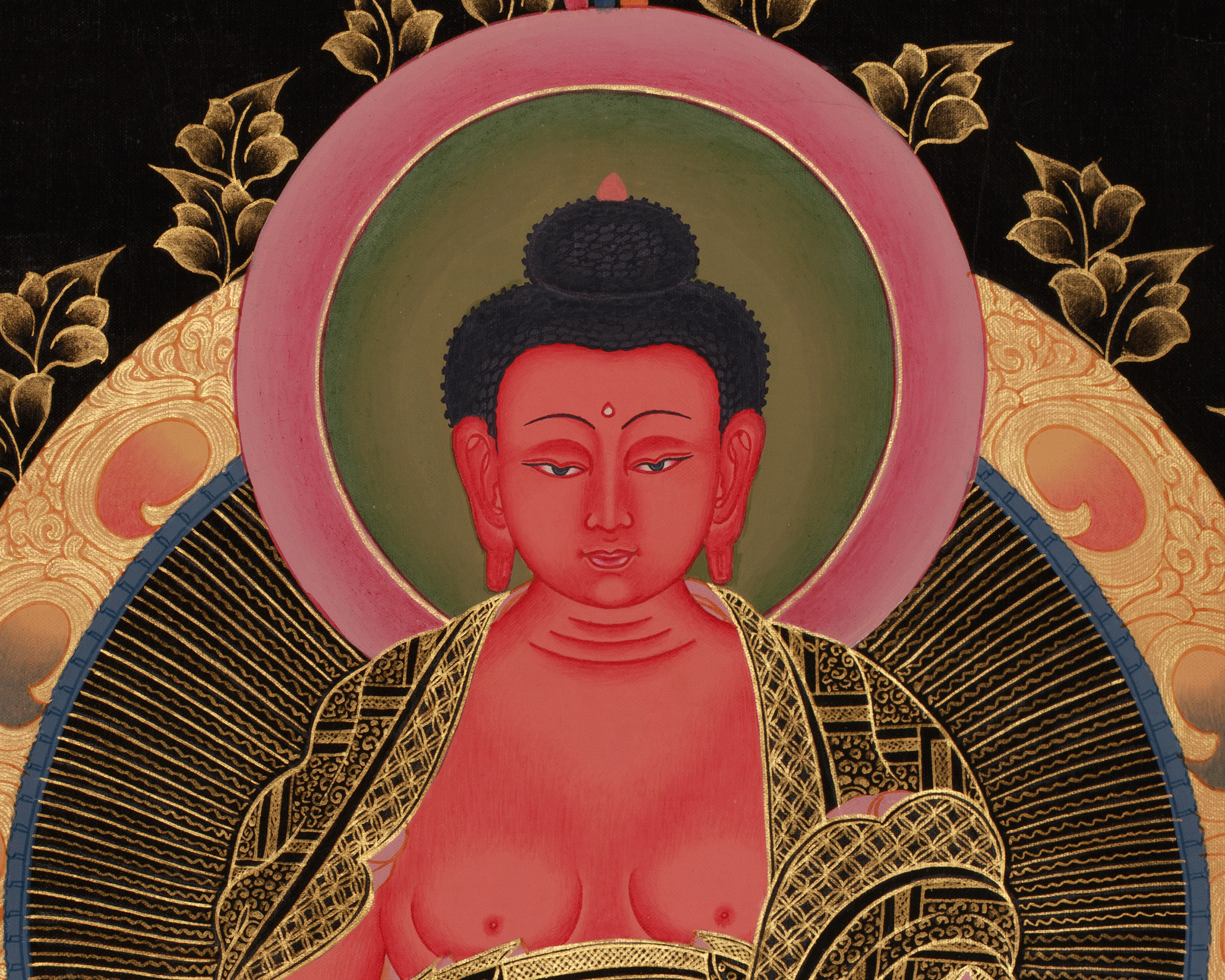 Himalayan Amitabha Buddha Art | Radiating Boundless Light and Serenity
