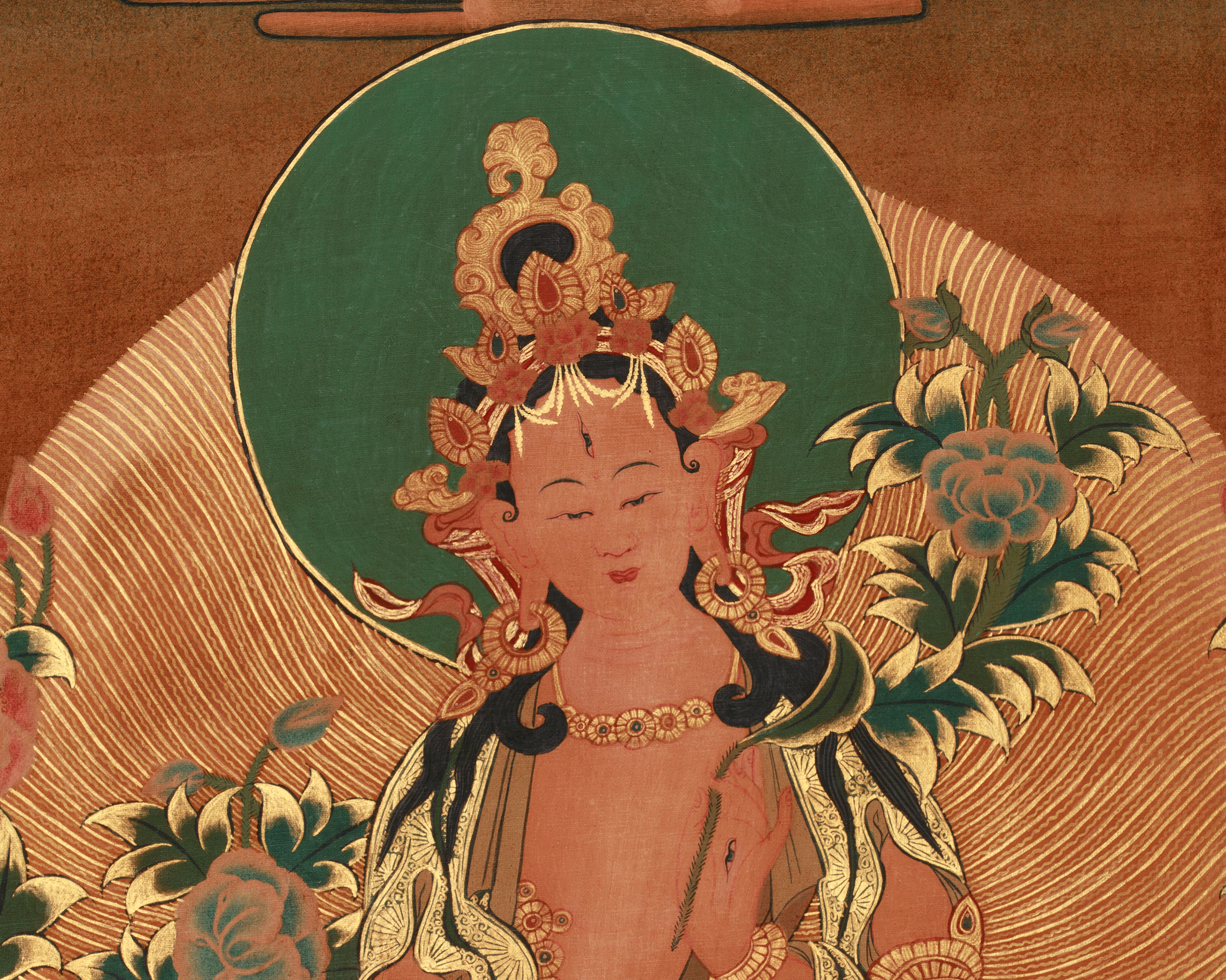 Himalayan White Tara Art | Seven-Eyed Goddess of Compassion and Long Life