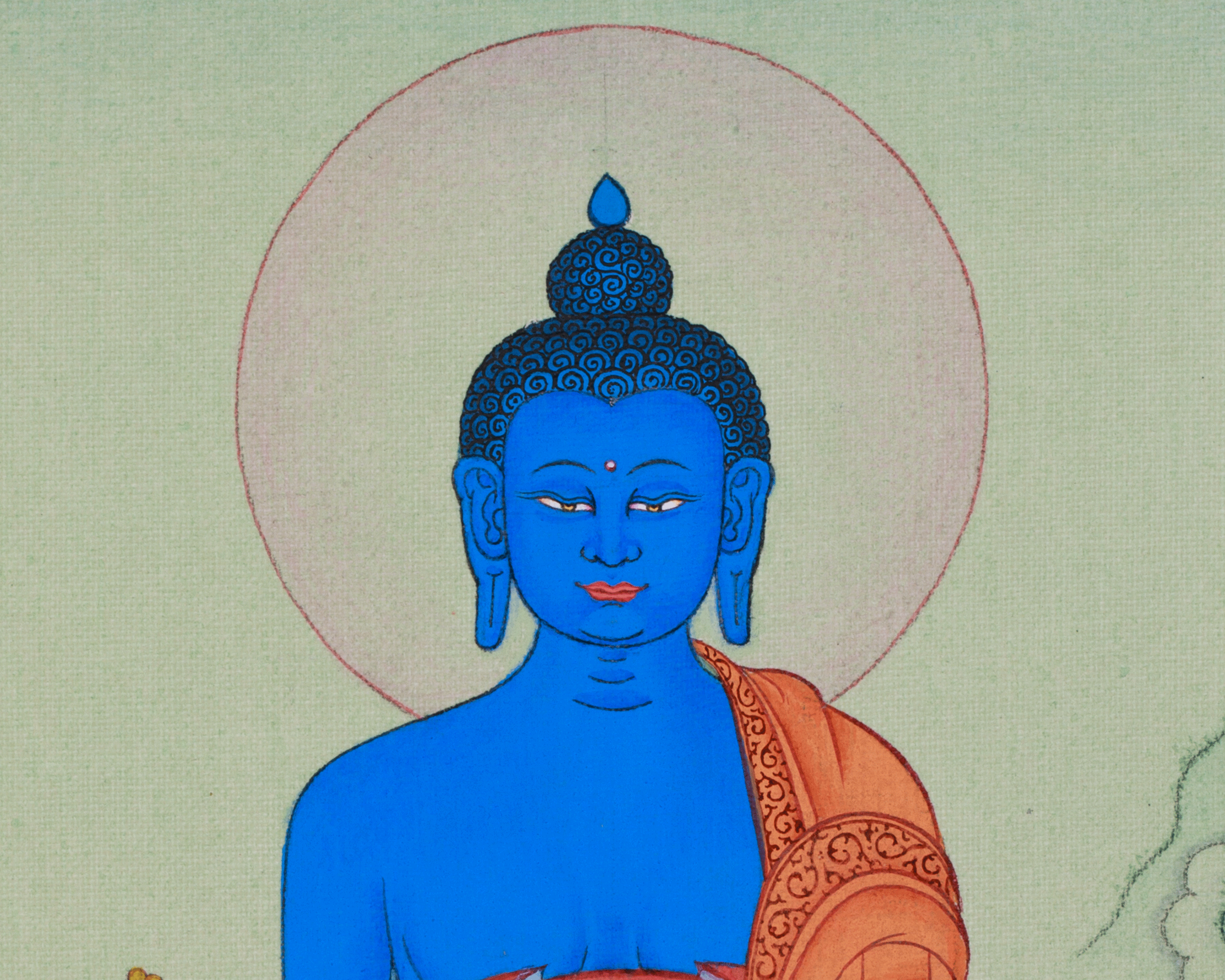 Tibetan Art of Medicine Buddha | Spiritual Healing Buddha