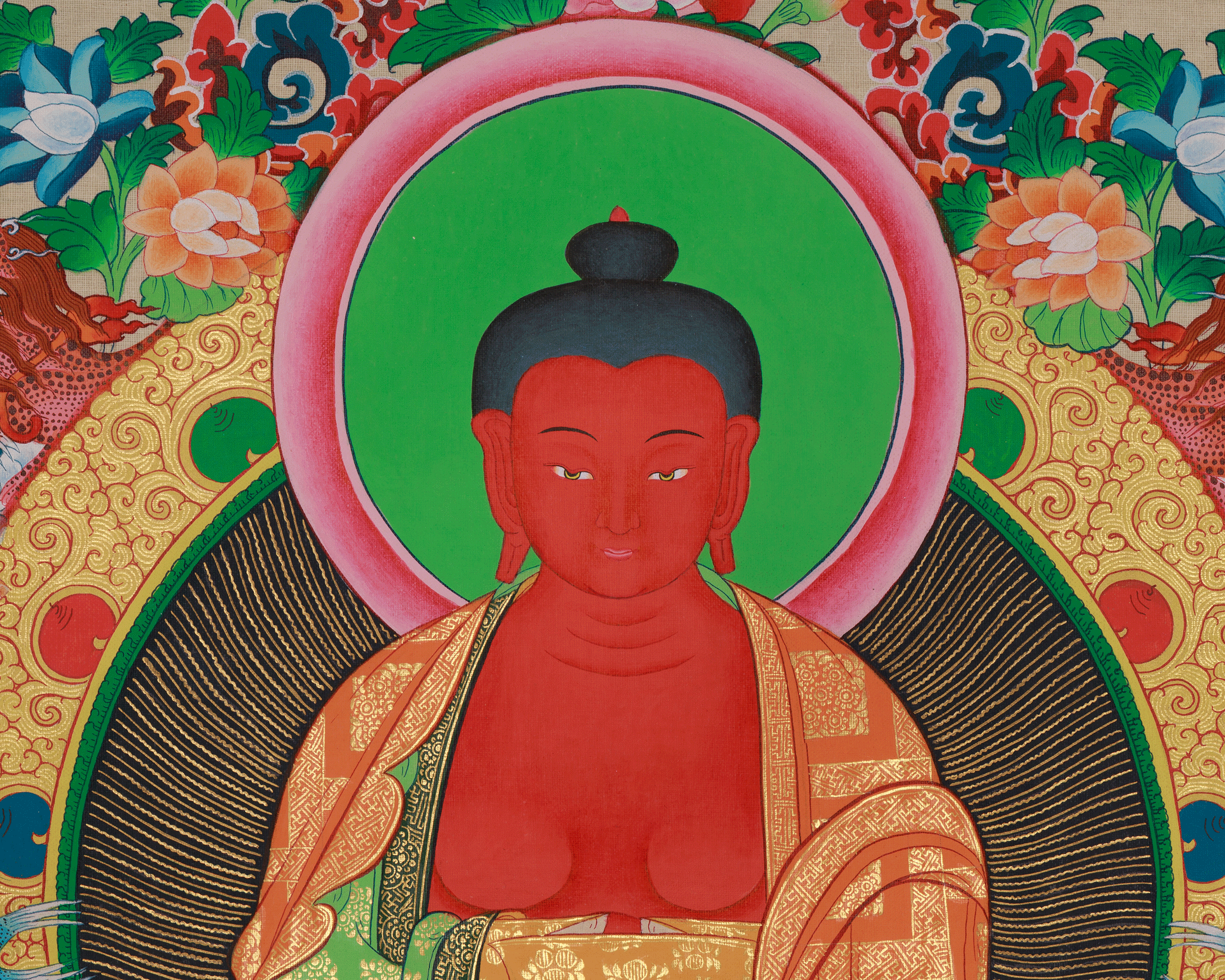 Himalayan Thangka of Amitabha Buddha | The Buddha of Infinite Light