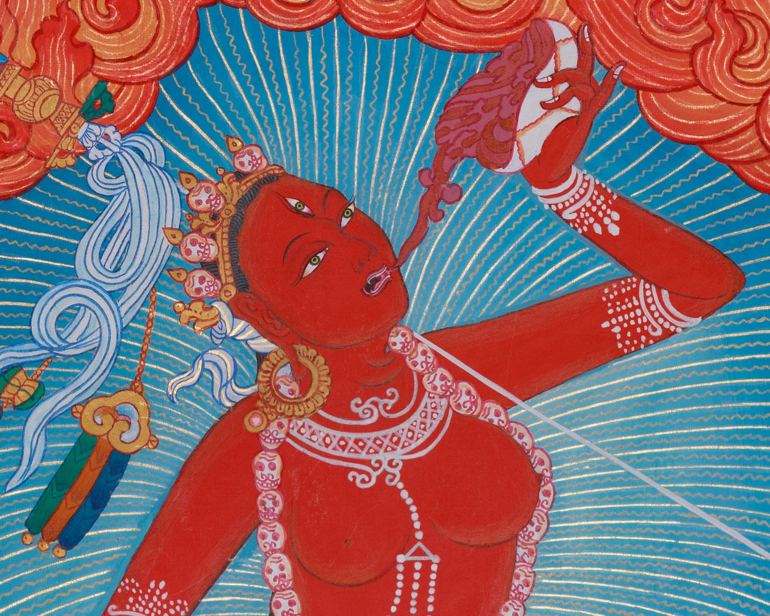 Vajrayogini Buddhist Thangka | Dakini of Tantric Buddhism | Wisdom Deity