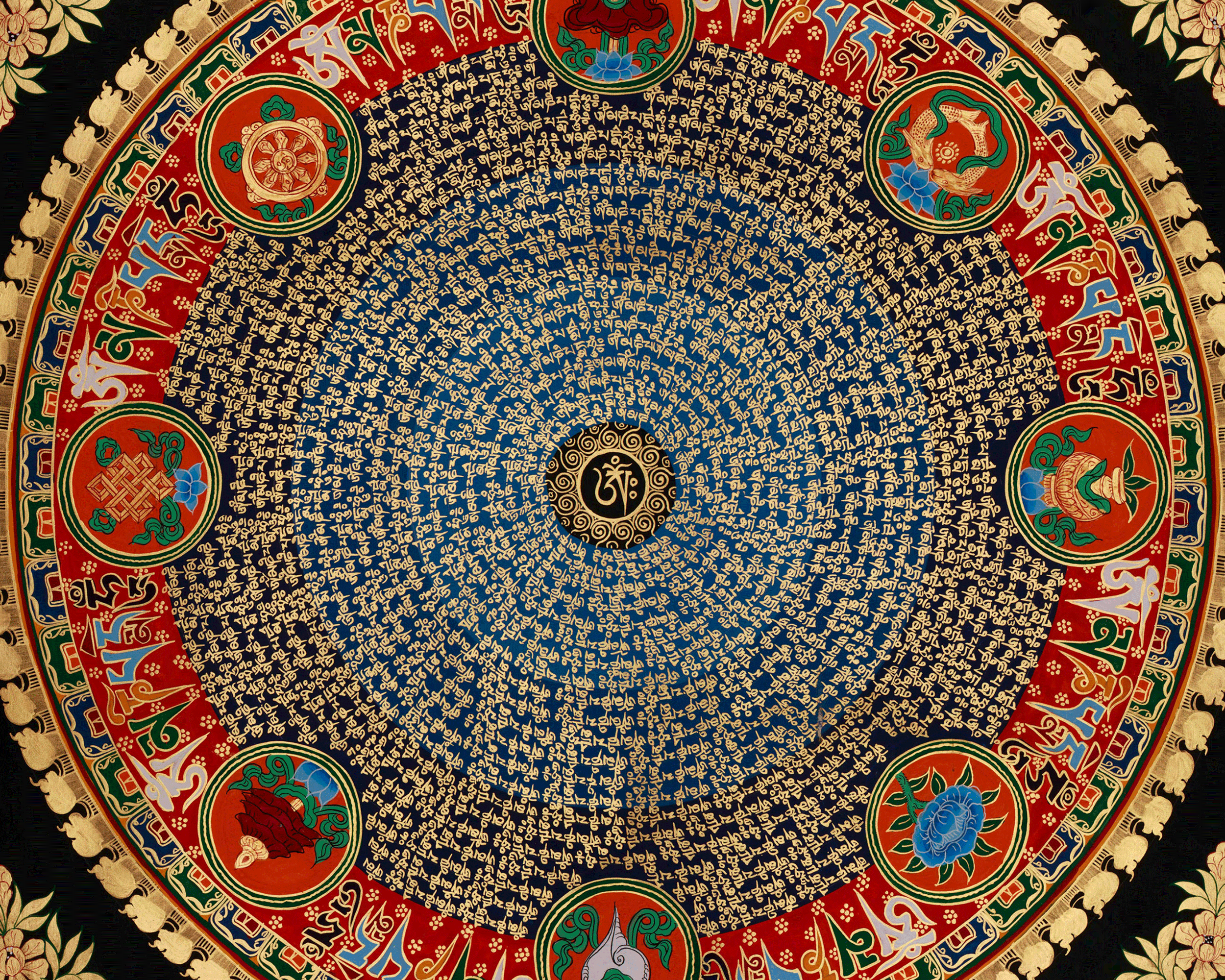 Tibetan Mantra Mandala Art | A Timeless Symbol of Protection, Wisdom, and Enlightenment
