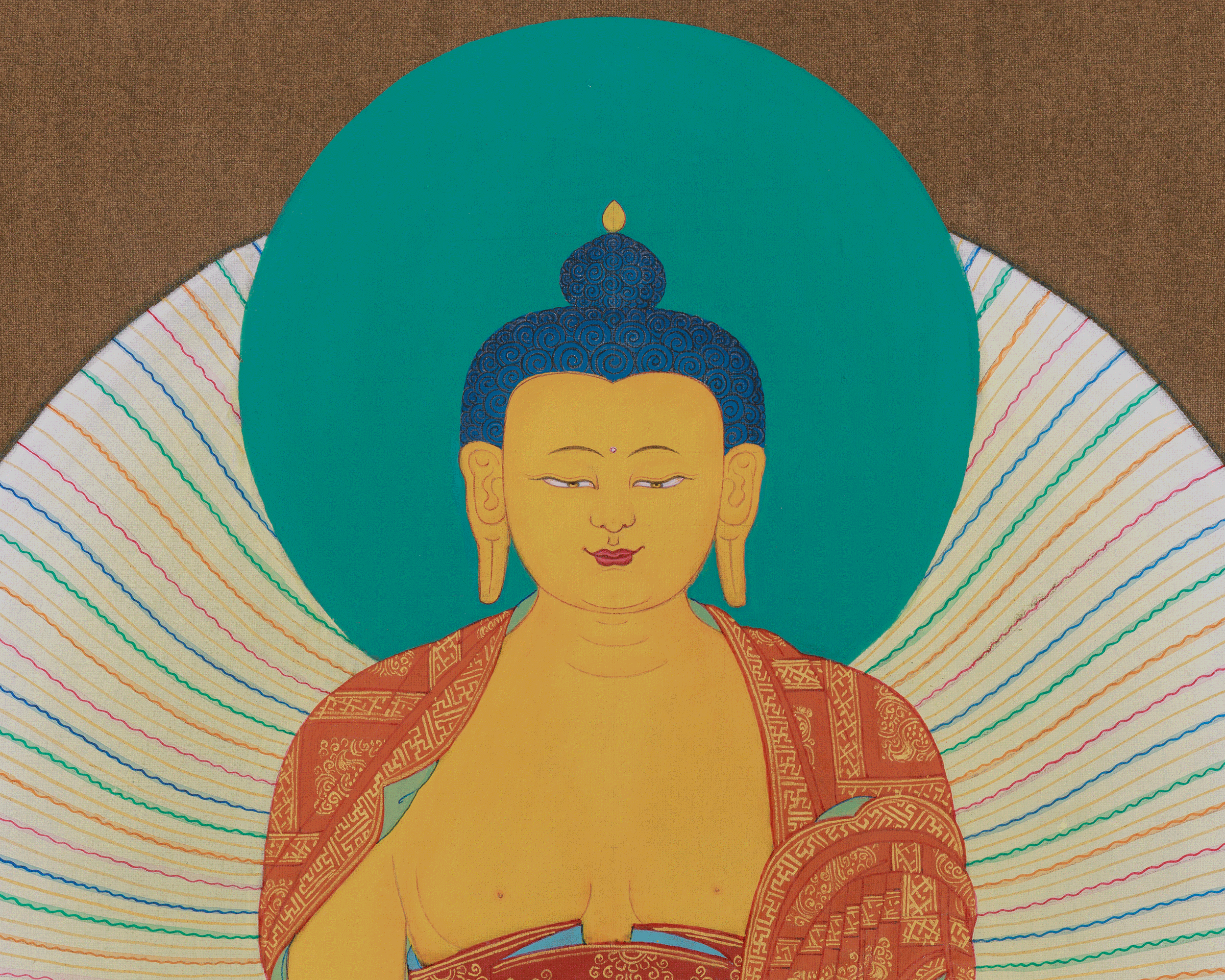 Shakyamuni Buddha Spiritual Art | Enlightenment and Dharma Teaching