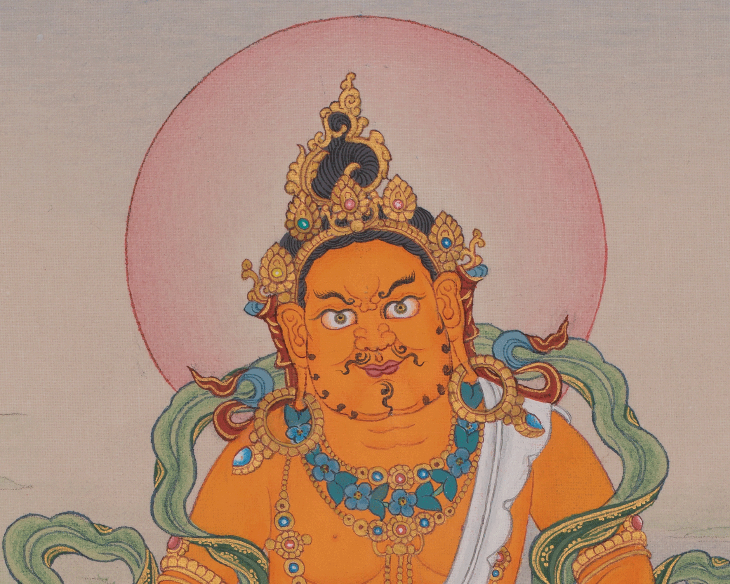 Dzambhala Artwork | Wealth Deity | Symbolizing Prosperity and Blessings