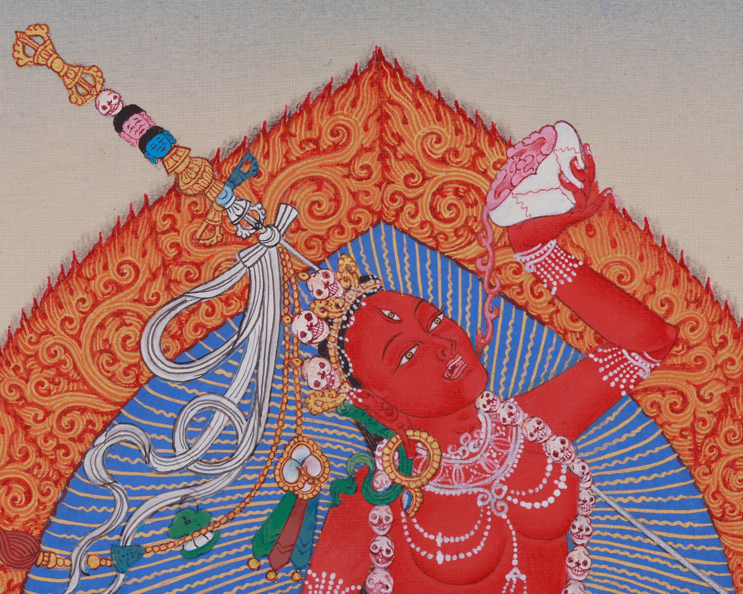 Fierce Vajrayogini Dakini Painting | The Divine Goddess of Wisdom and Power
