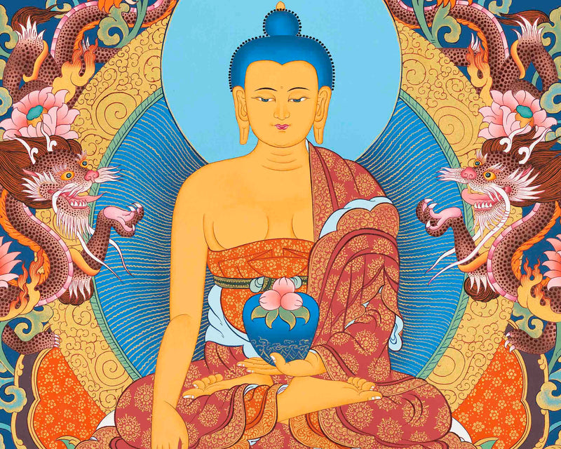 Shakyamuni Buddha Thangka | Tibetan Buddhist Wall Decoration Painting