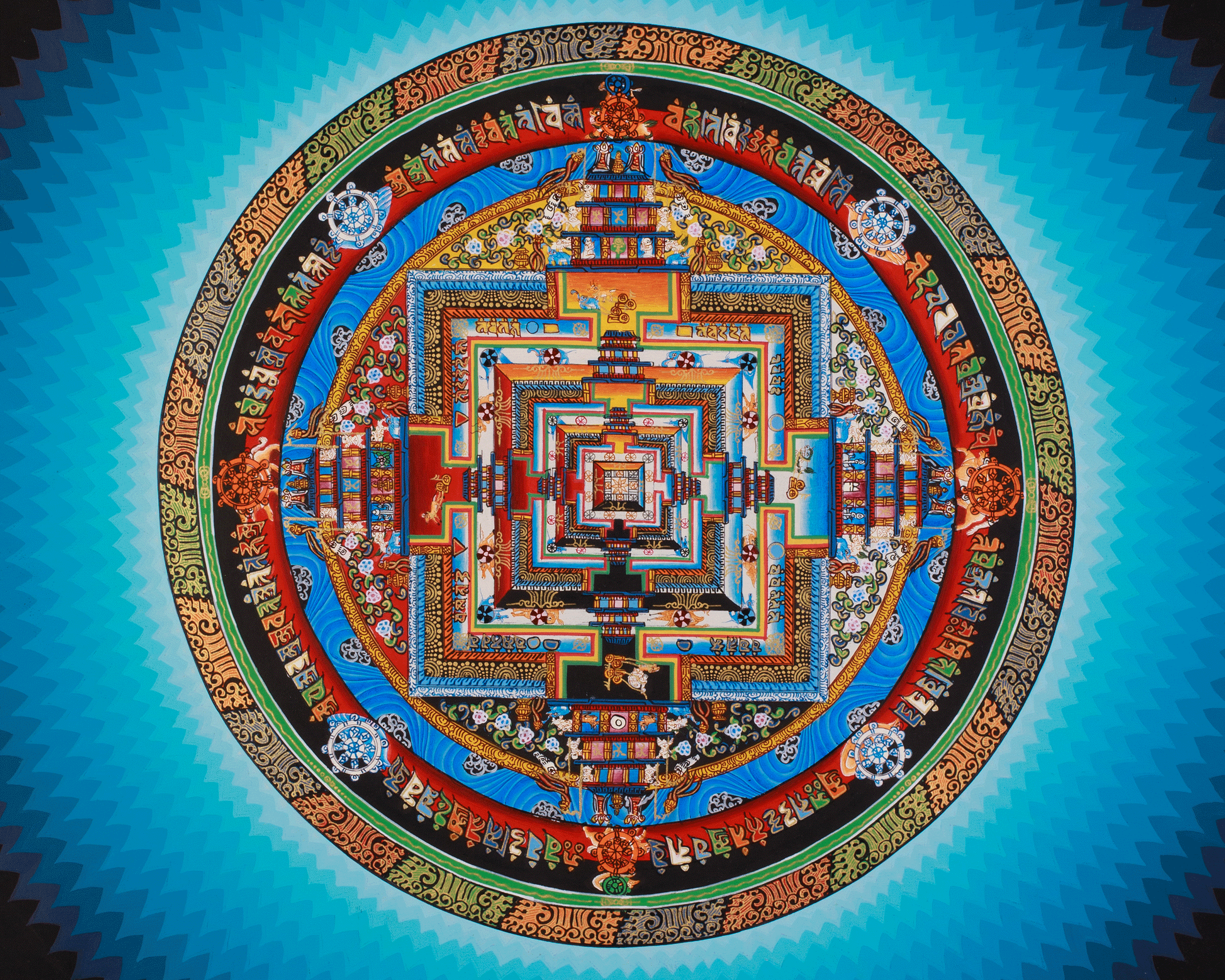 Kalachakra Mandala Buddhist Art | Spiritual Awakening
