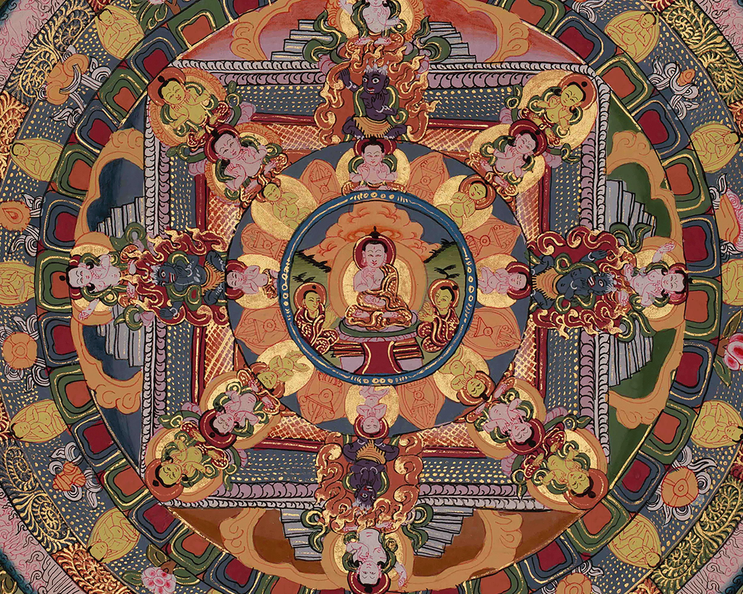 Sacred Buddha Mandala | Himalayan Art Of Peace And Wisdom | Meditation Altar