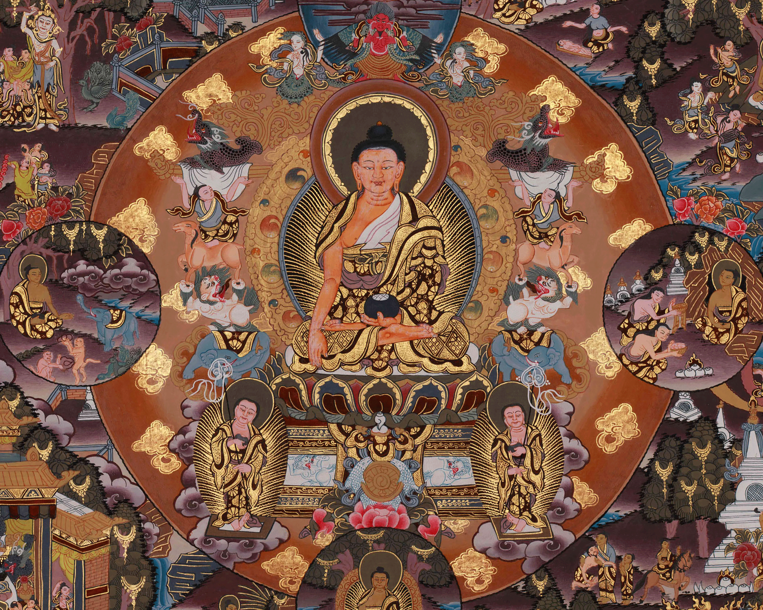 Traditional Art of Buddha's Life History | A Journey to Enlightenment