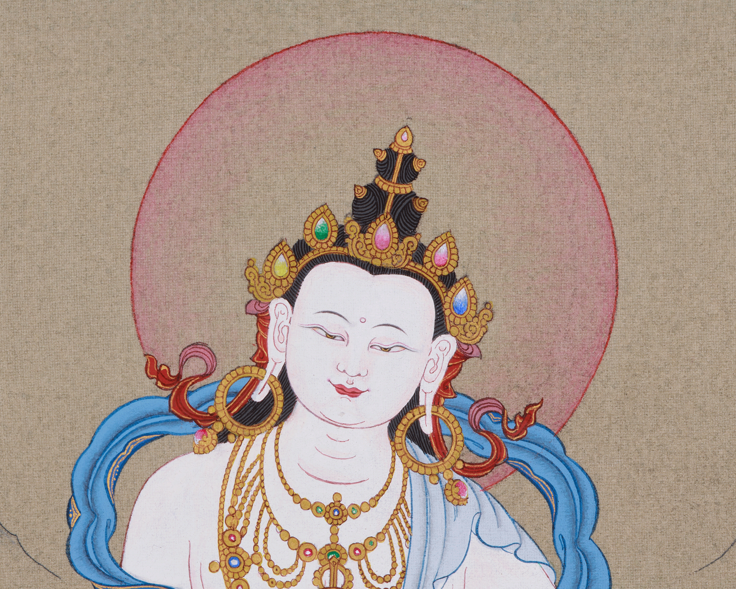 Original Hand-Painted Dorje Sempa Artwork | Enlightened Deity