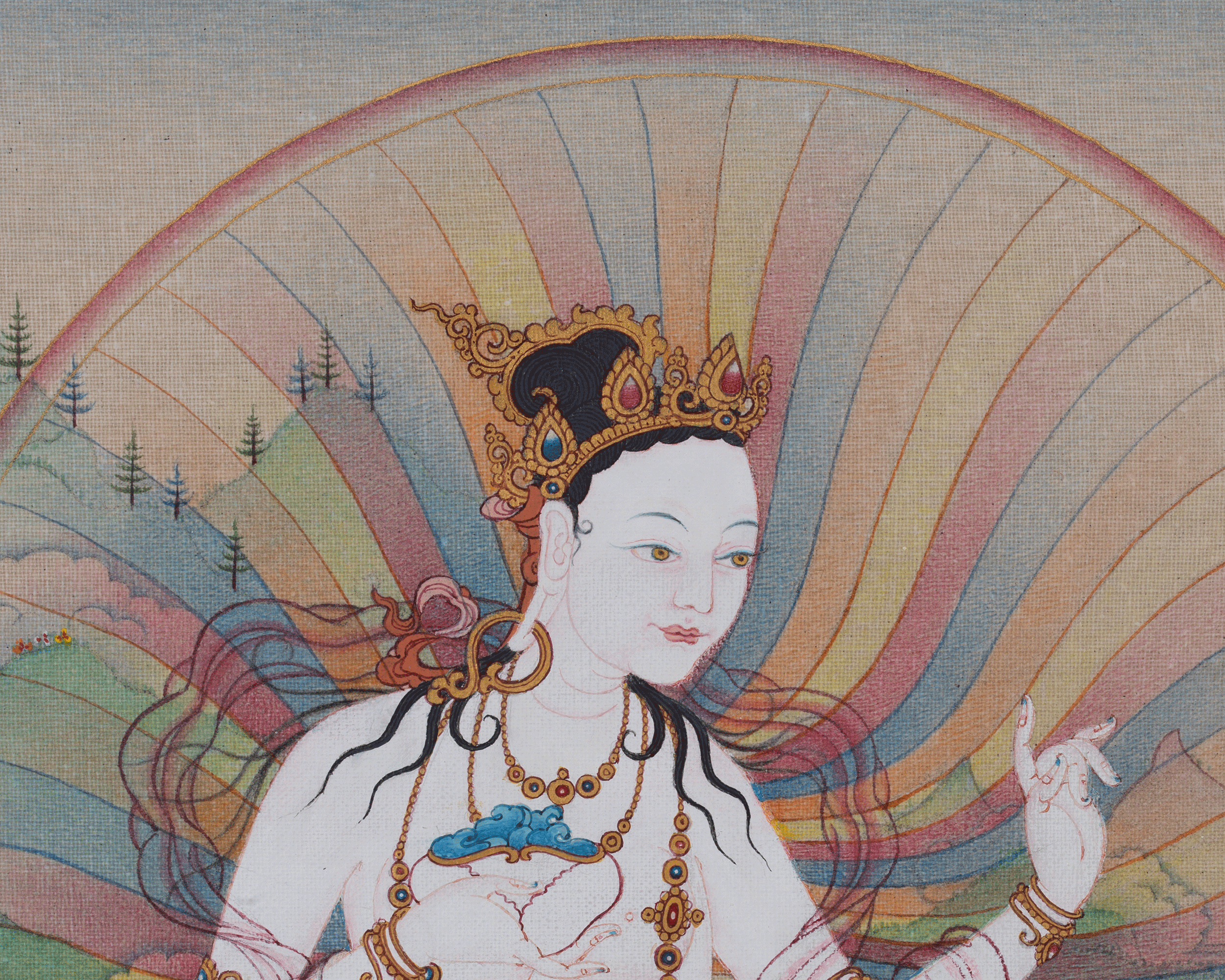 Sukha Siddhi Canvas Print | Deity of Blissful Wisdom | Digital Printing
