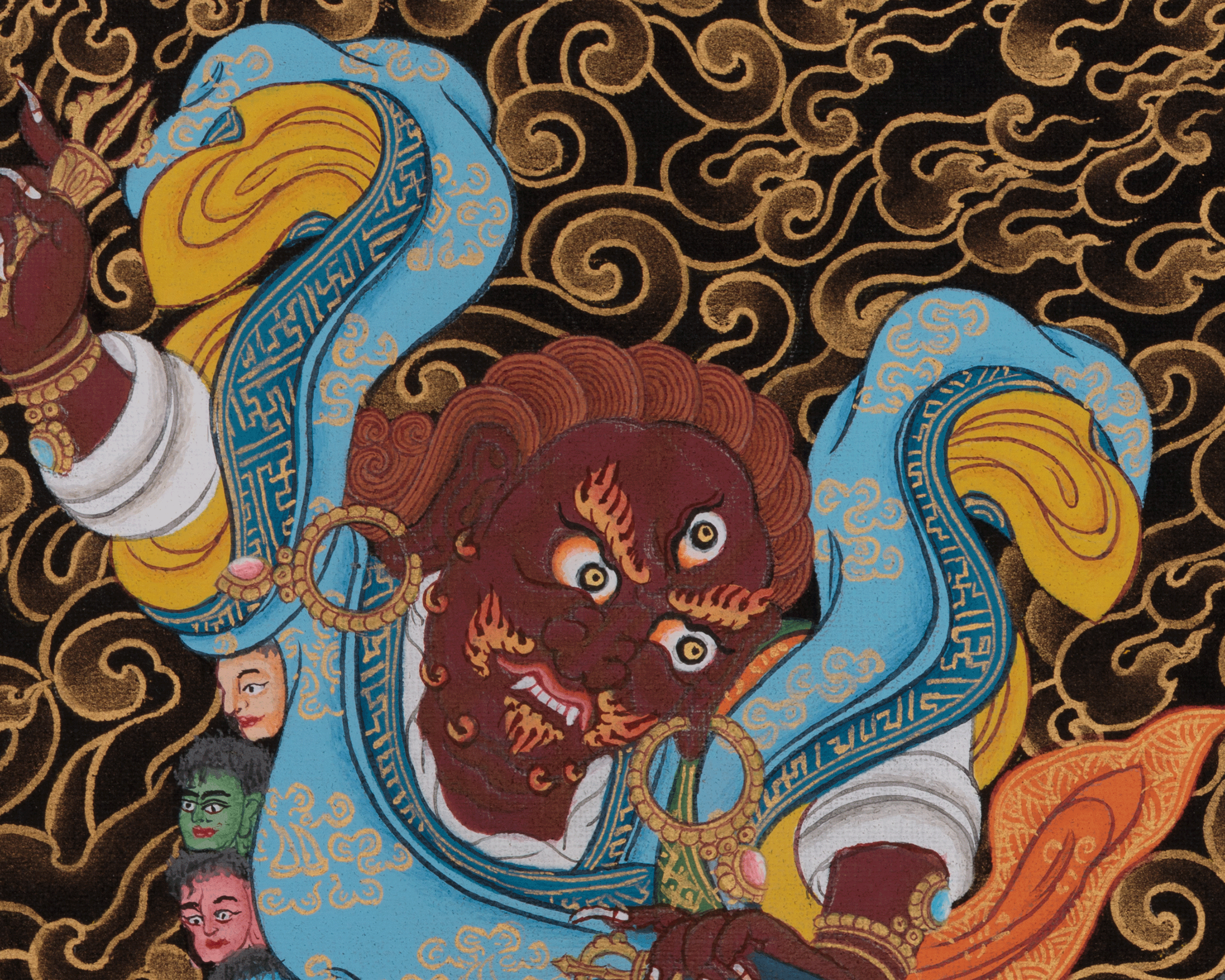 Sacred Dorje Drollo Thangka | Symbol of Fierce Compassion, Awakened Presence