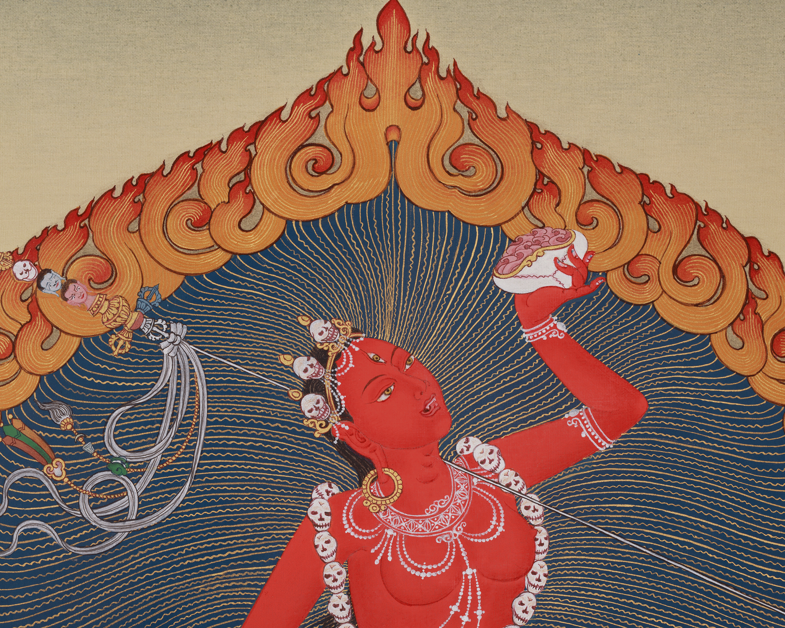 Traditional Vajrayogini Thangka | Sacred Dakini Buddhist Artwork