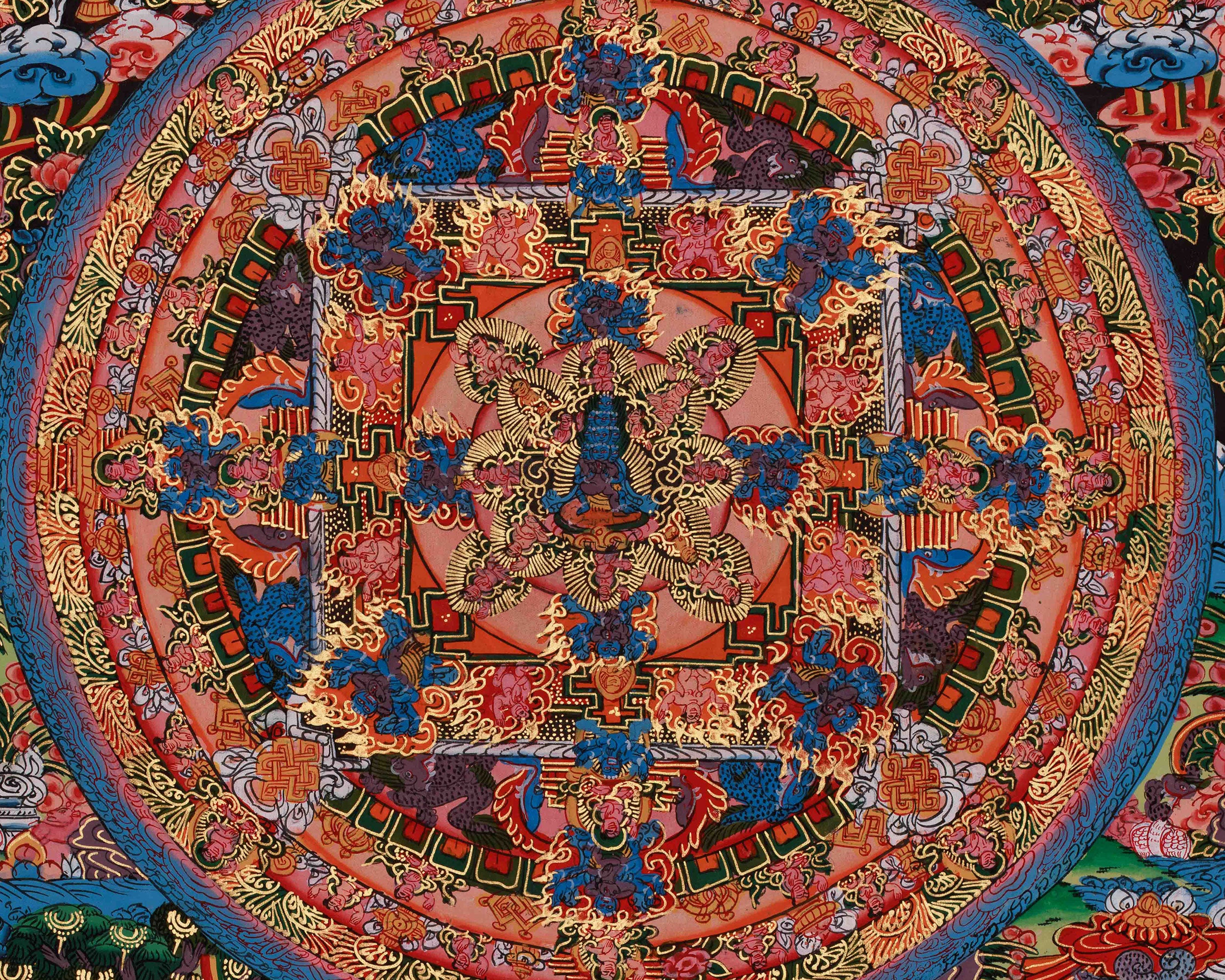 Hand-Painted Mandala Artwork | Representing Wisdom, Harmony, and Enlightenment