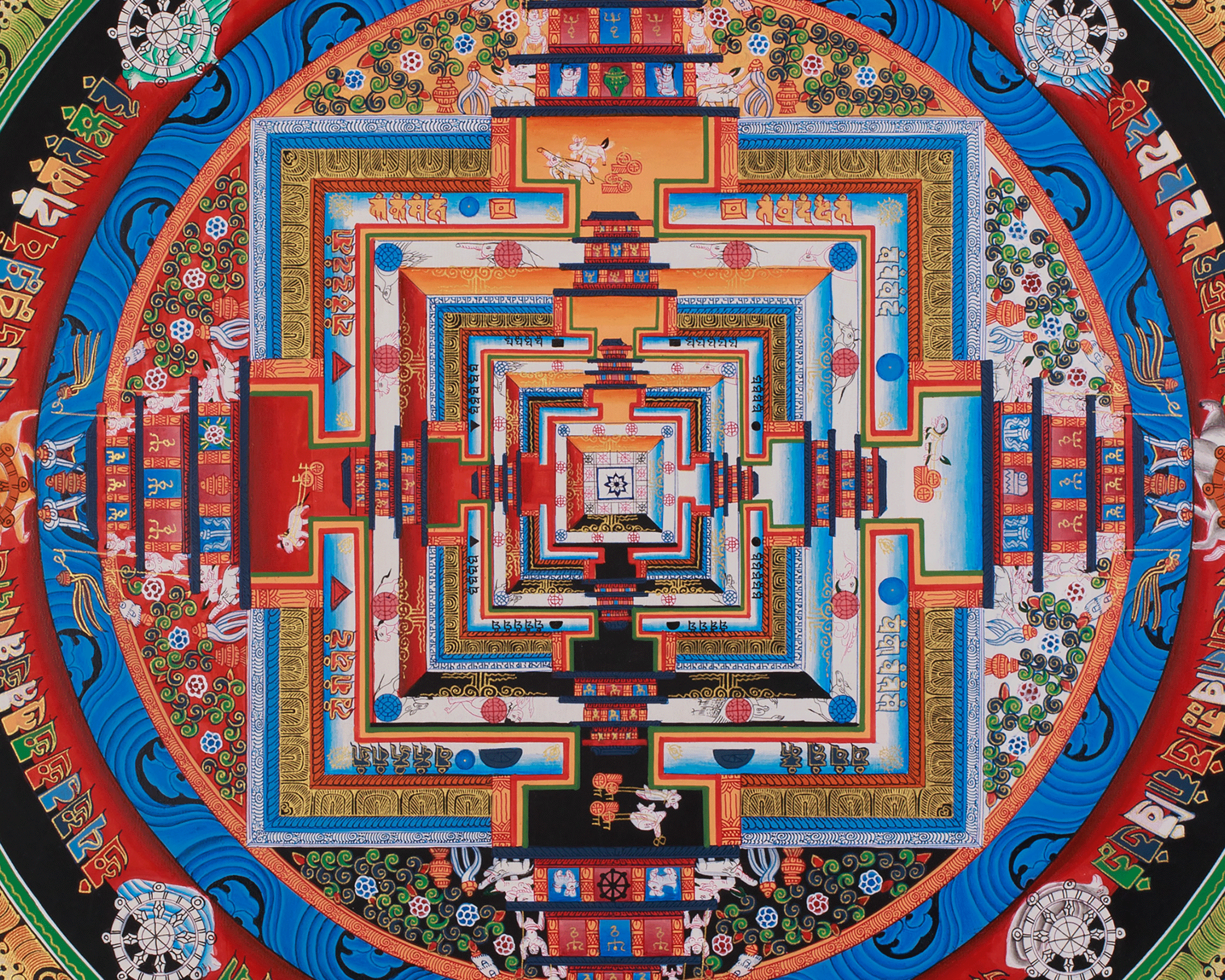 Himalayan Kalachakra Mandala | Divine Cosmic Harmony And Enlightenment