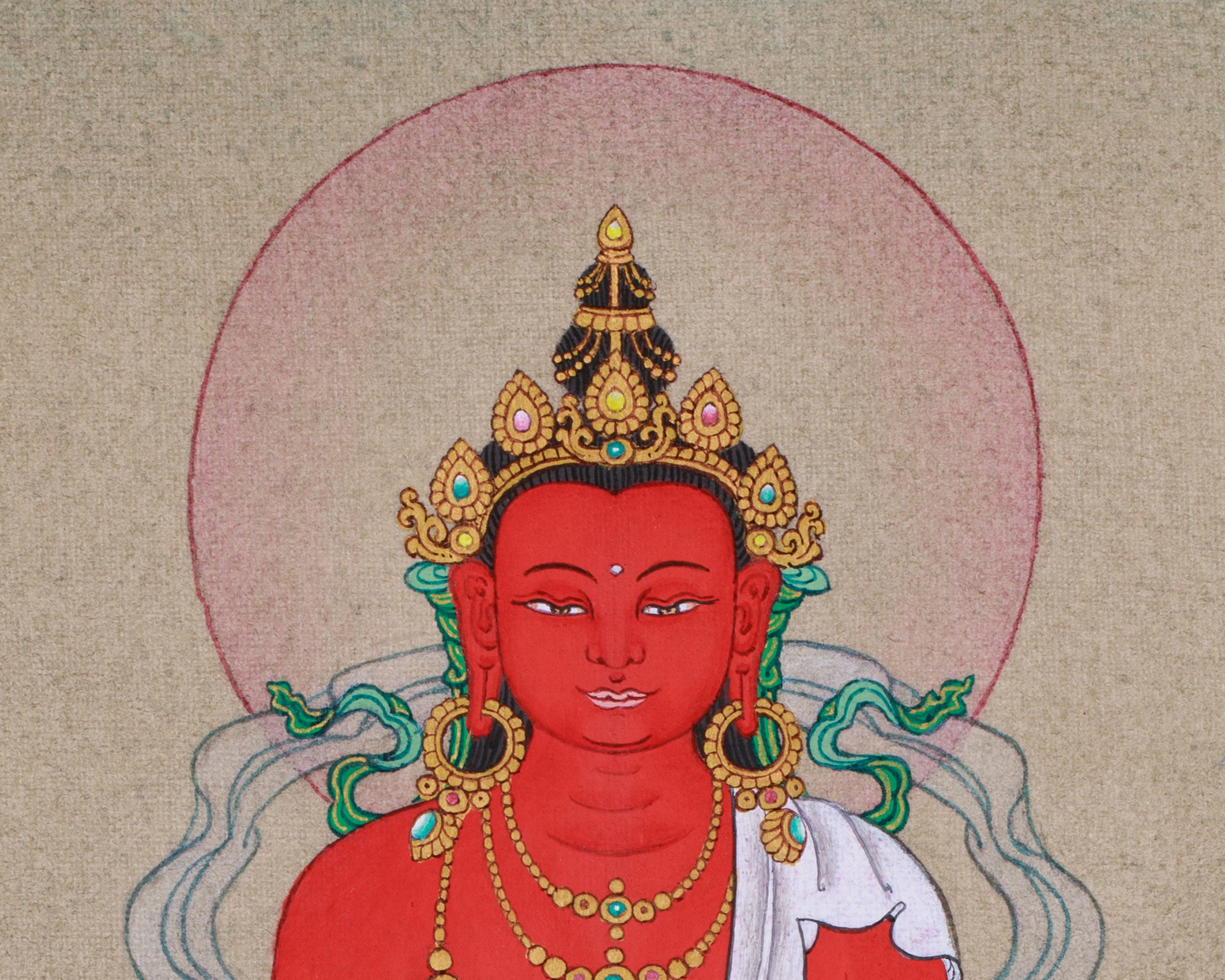 Thangka of Amitayus | The Buddha of Longevity and Eternal Life