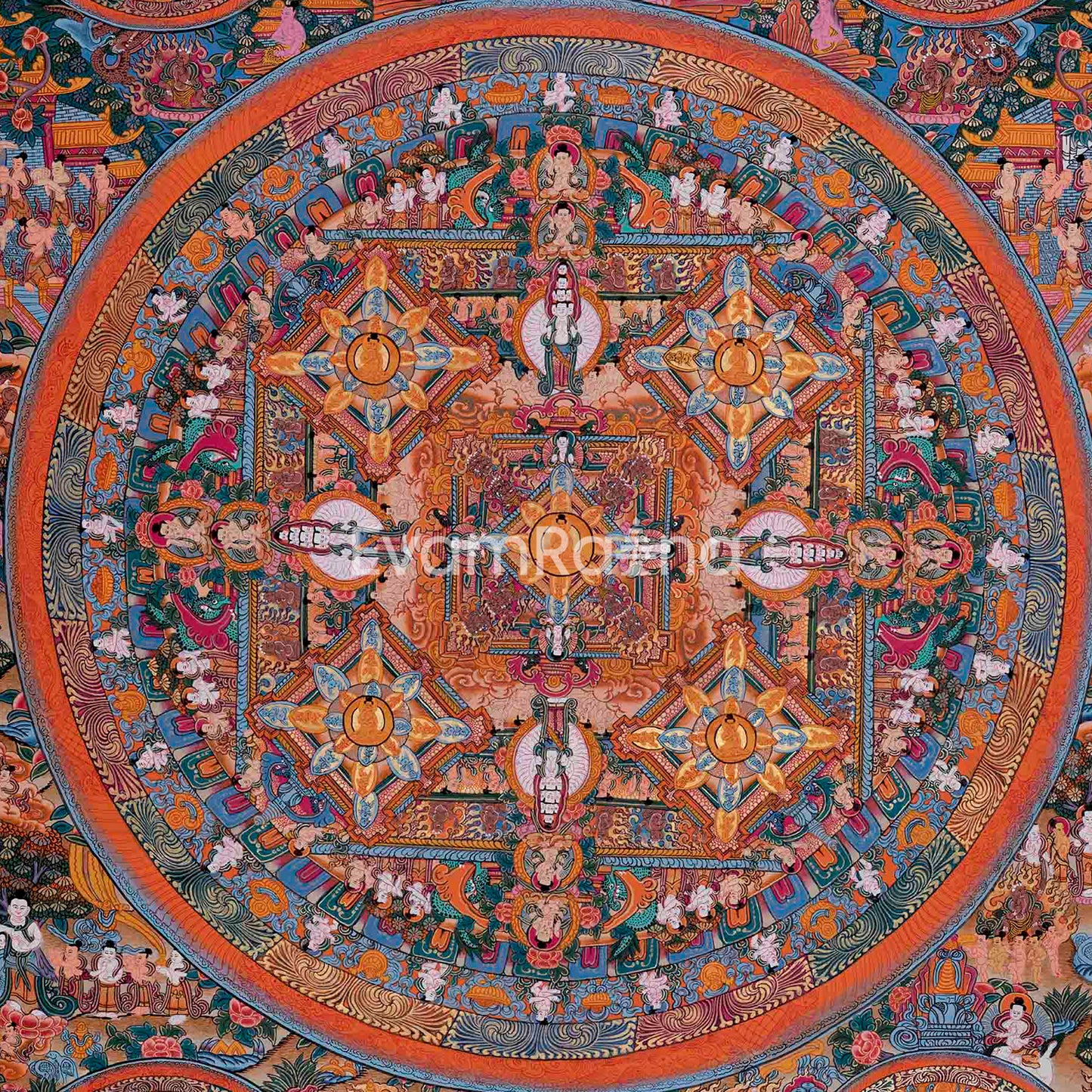 Buddha Mandala Thangka | Tibetan Thangka Art