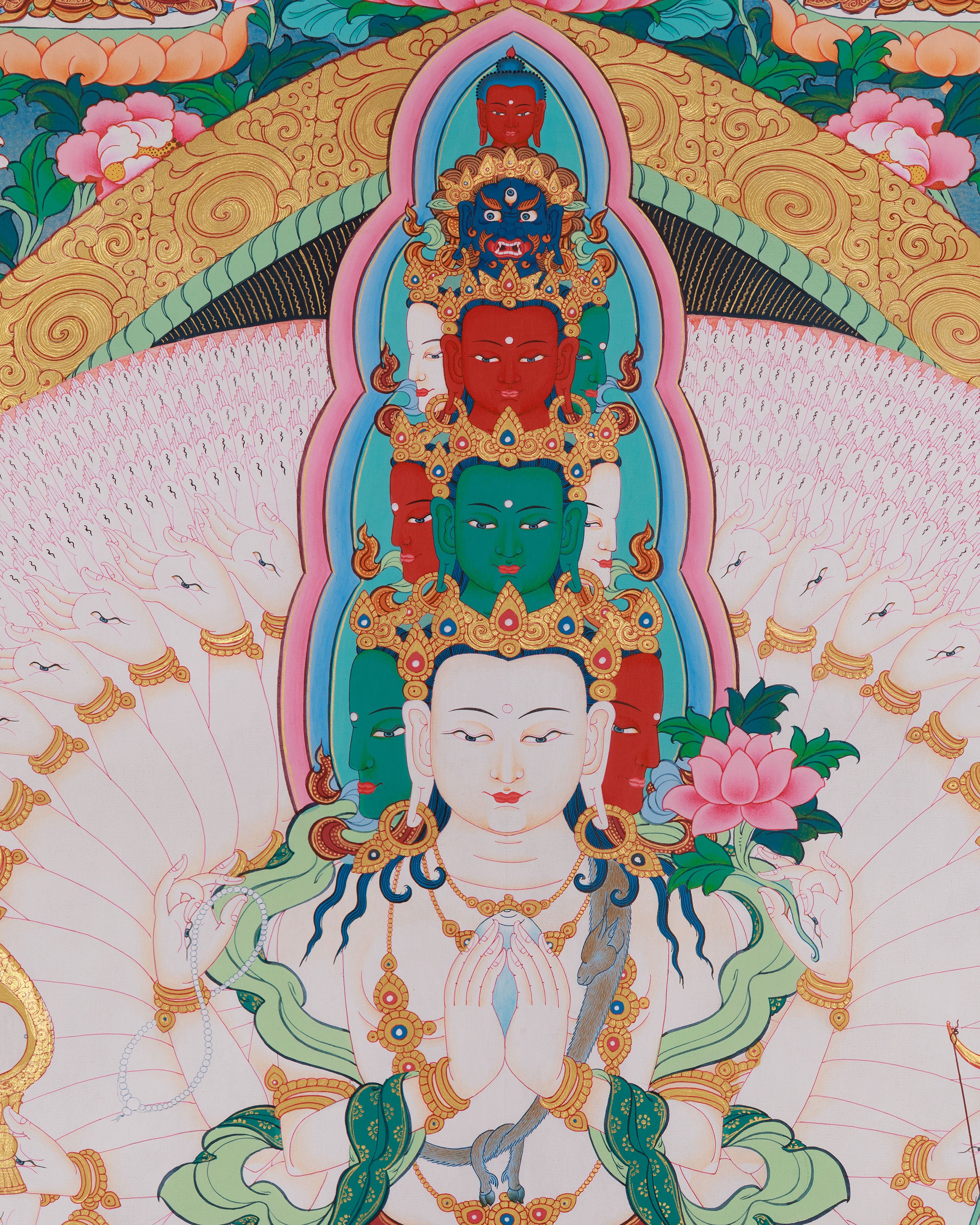 1000 Armed Chenrezig With Other Deities | Infinite Compassion and Enlightenment