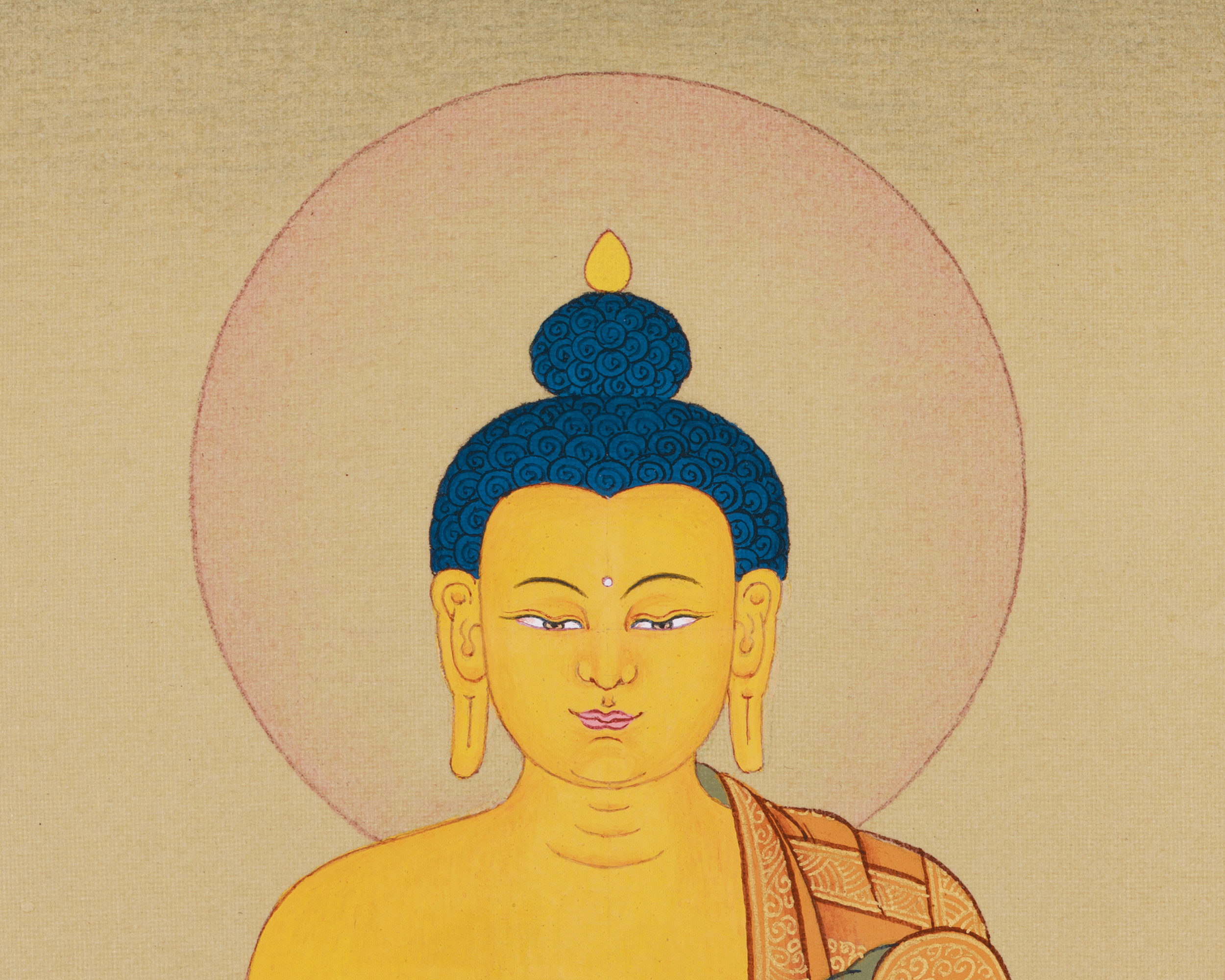 Sage of the Shakya Clan, Shakyamuni Buddha Thangka | Historical Buddha