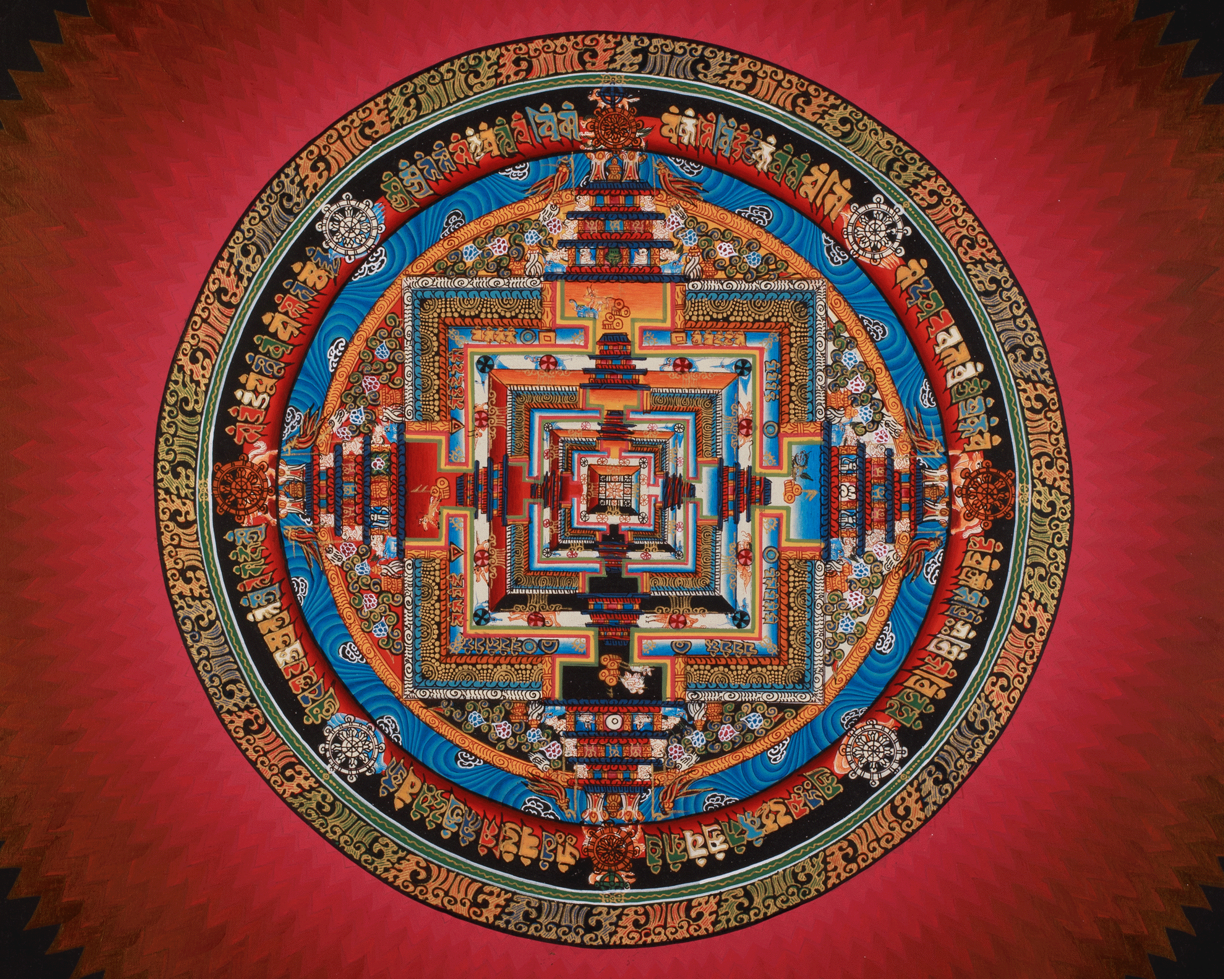 Divine Artwork of Kalachakra Mandala | Symbolizing the Wheel of Time