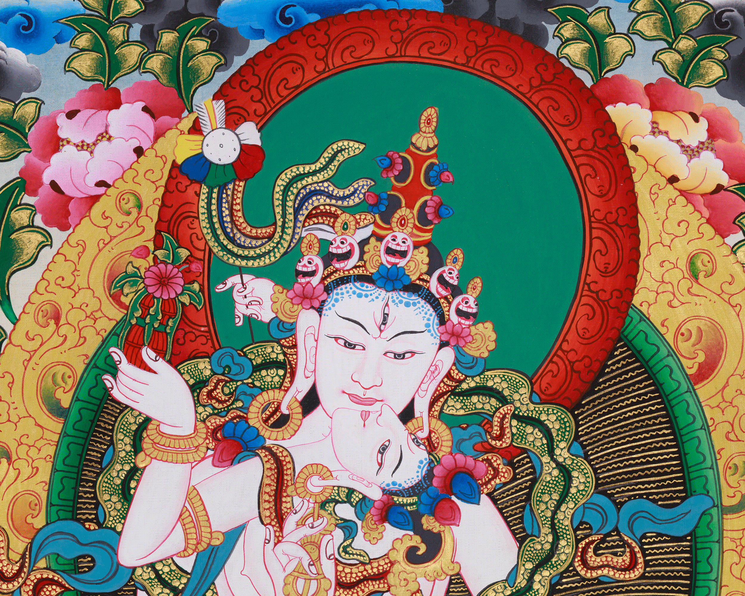 Tsokye Tuktik Thangka | The Divine Teachings of Compassion and Wisdom