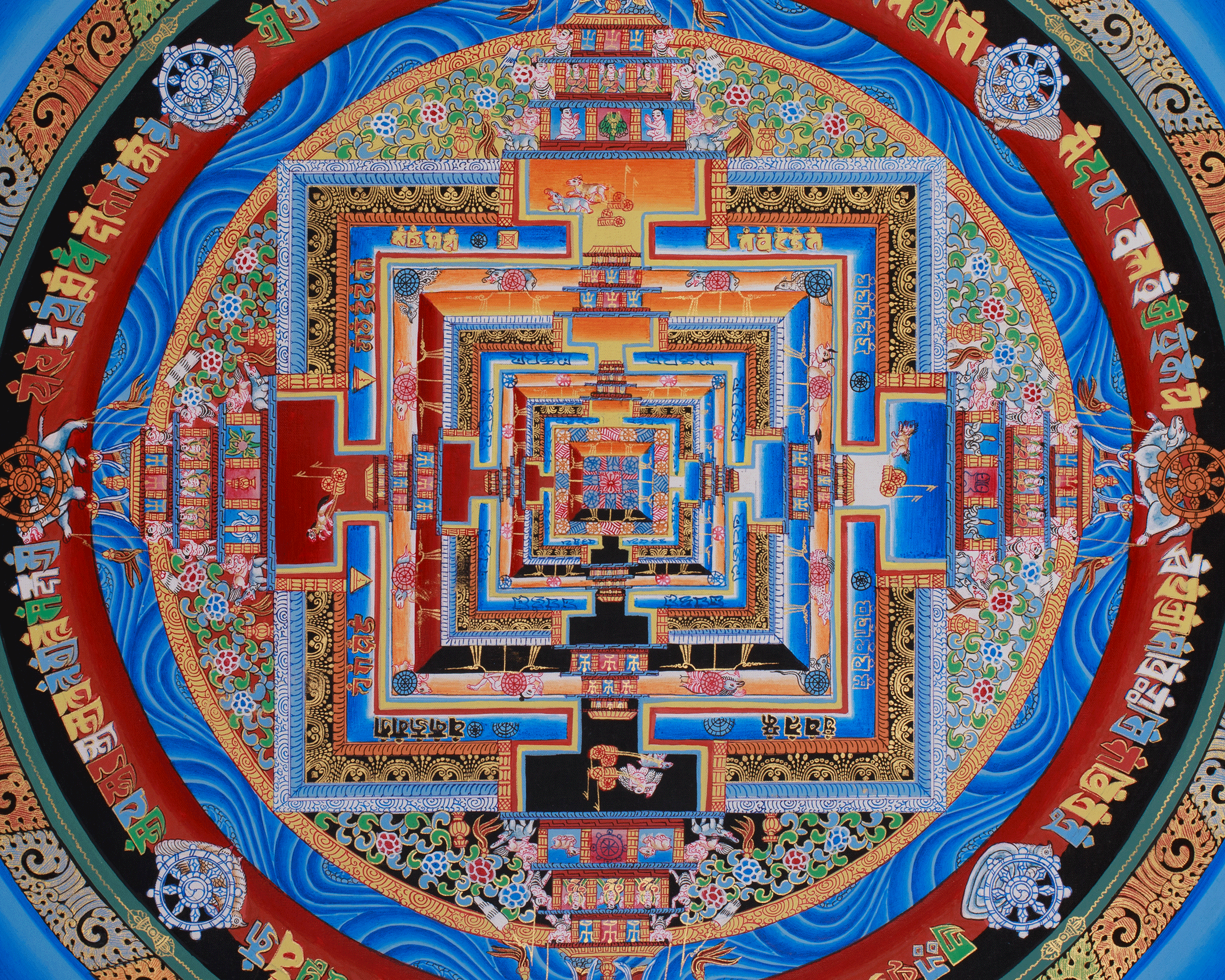 Himalayan Mandala Thangka | Kalachakra Mandala