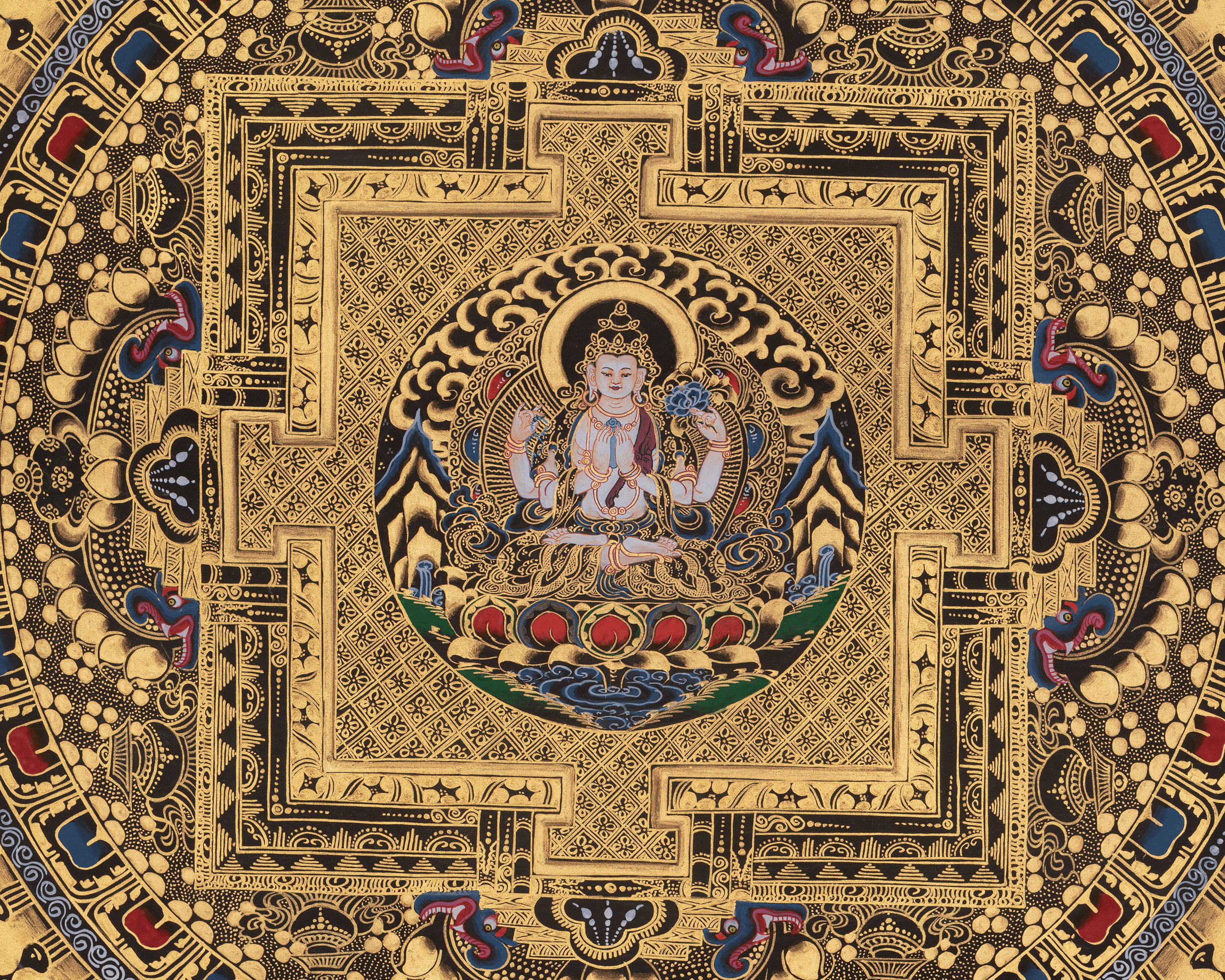 Chenrezig Mandala Artwork | Bodhisattva of Infinite Compassion
