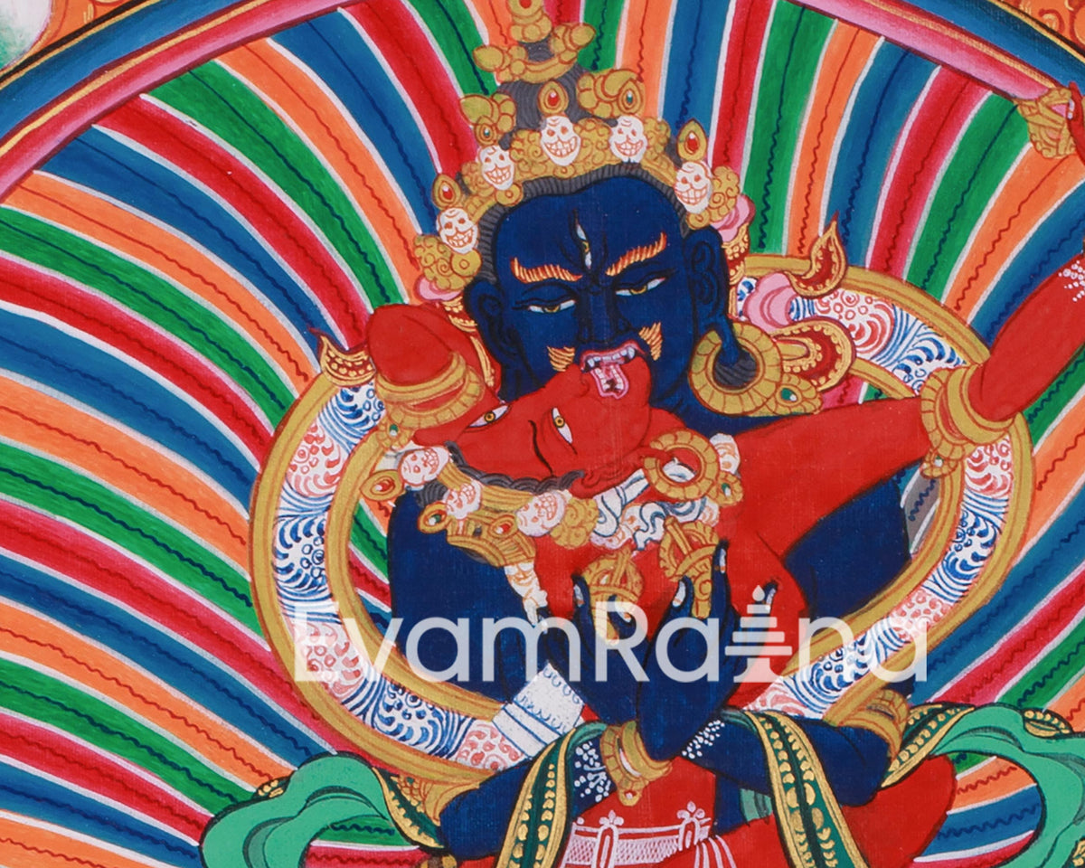 The Divine Union in Chakrasamvara Art | Tantric Deity of Wisdom & Compassion