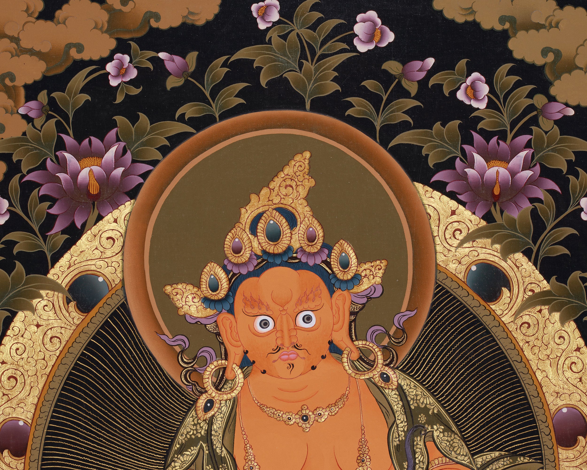 Wealth Deity Dzambhala Artwork |  The Wealth Deity of Tibetan Buddhism