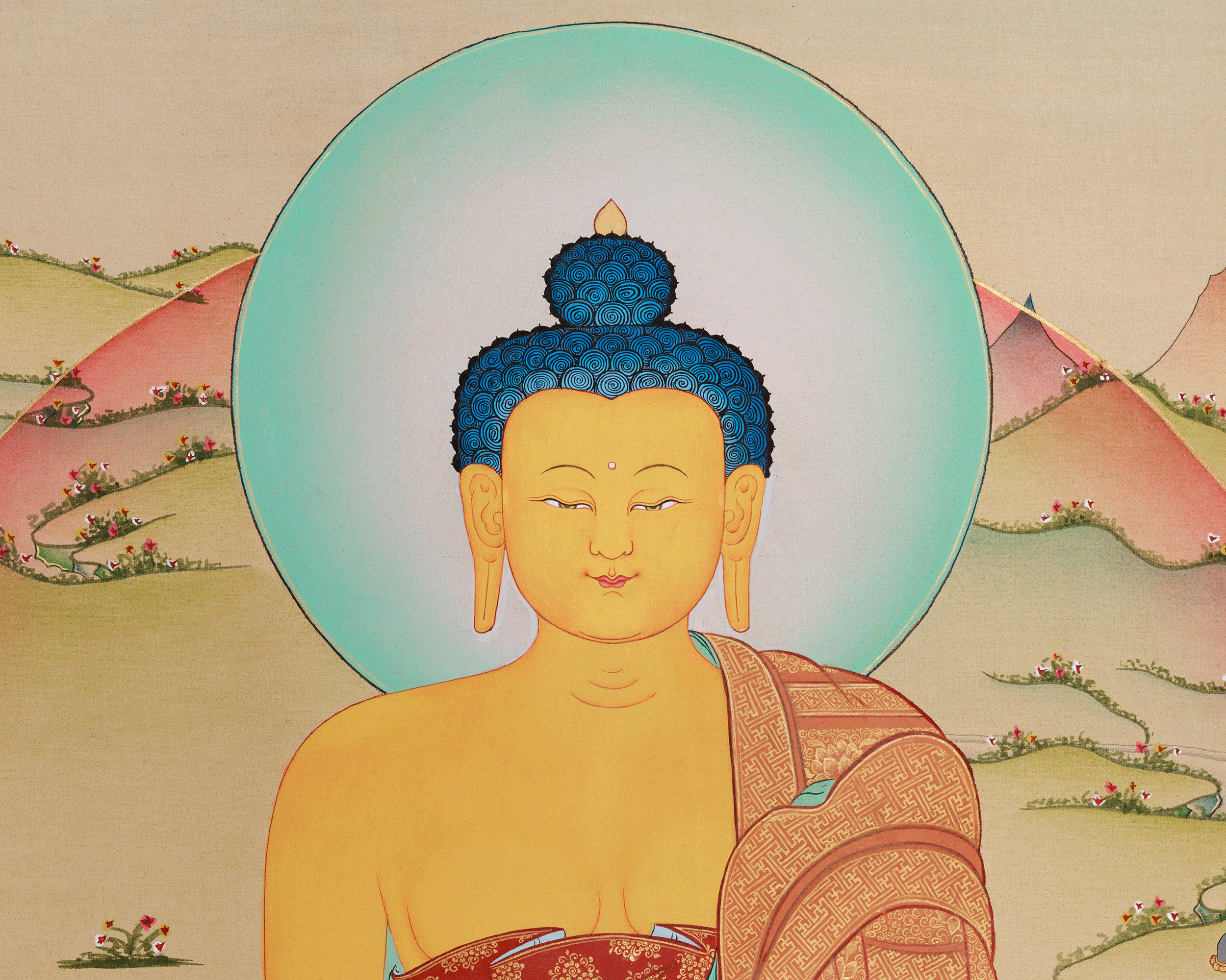 Shakyamuni Buddha Meditation Art | Wisdom and Compassion | Dharma Teacher