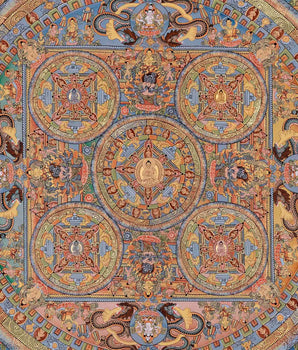Tibetan Buddha Mandala Thangka | Tibetan Wall Decoration Painting