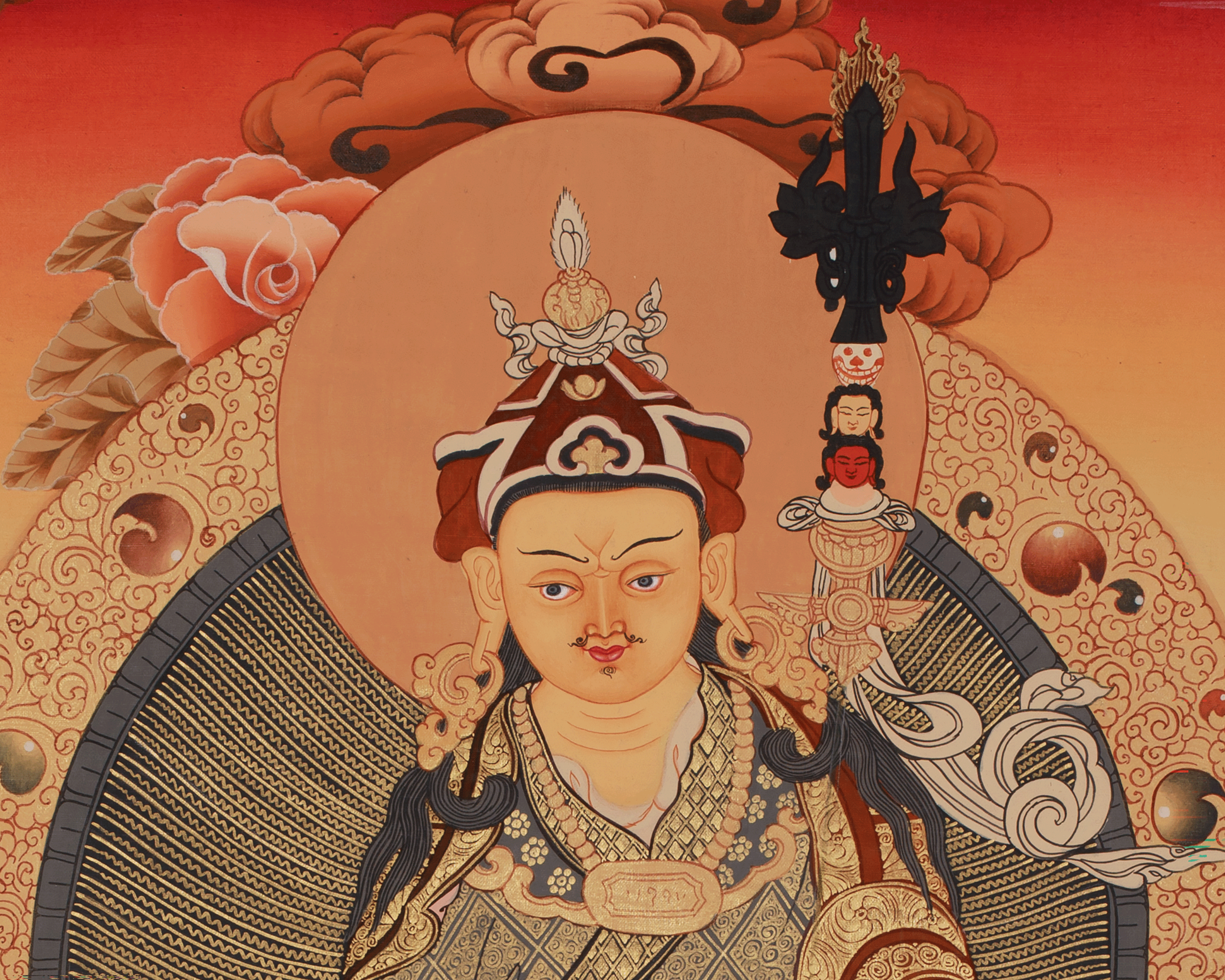 Himalayan Master Guru Rinpoche Thangka | Padmasambhava Artwork