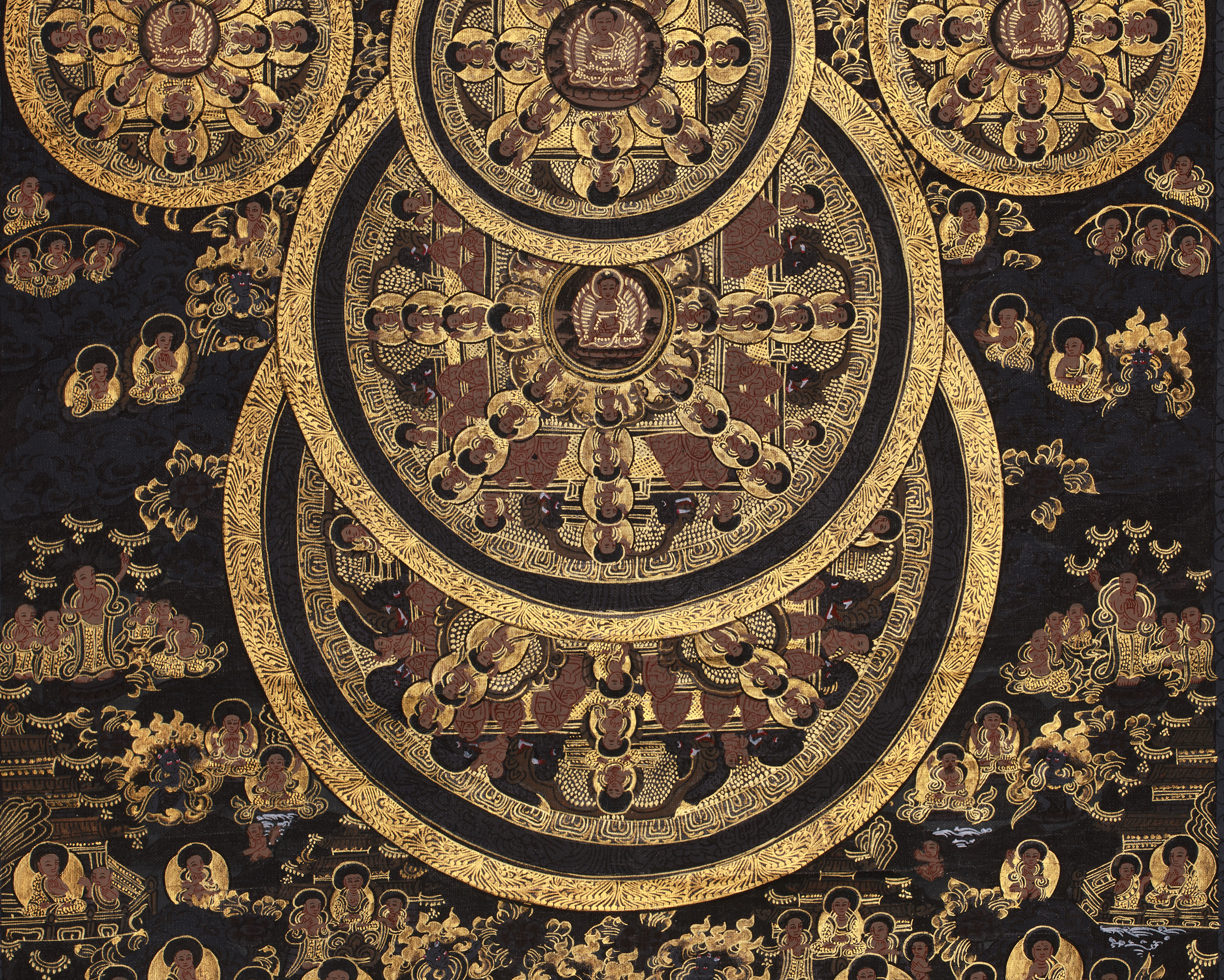 Buddha Mandala Sacred Thangka | Himalayan Art Of Wisdom And Enlightenment | Meditation Altar