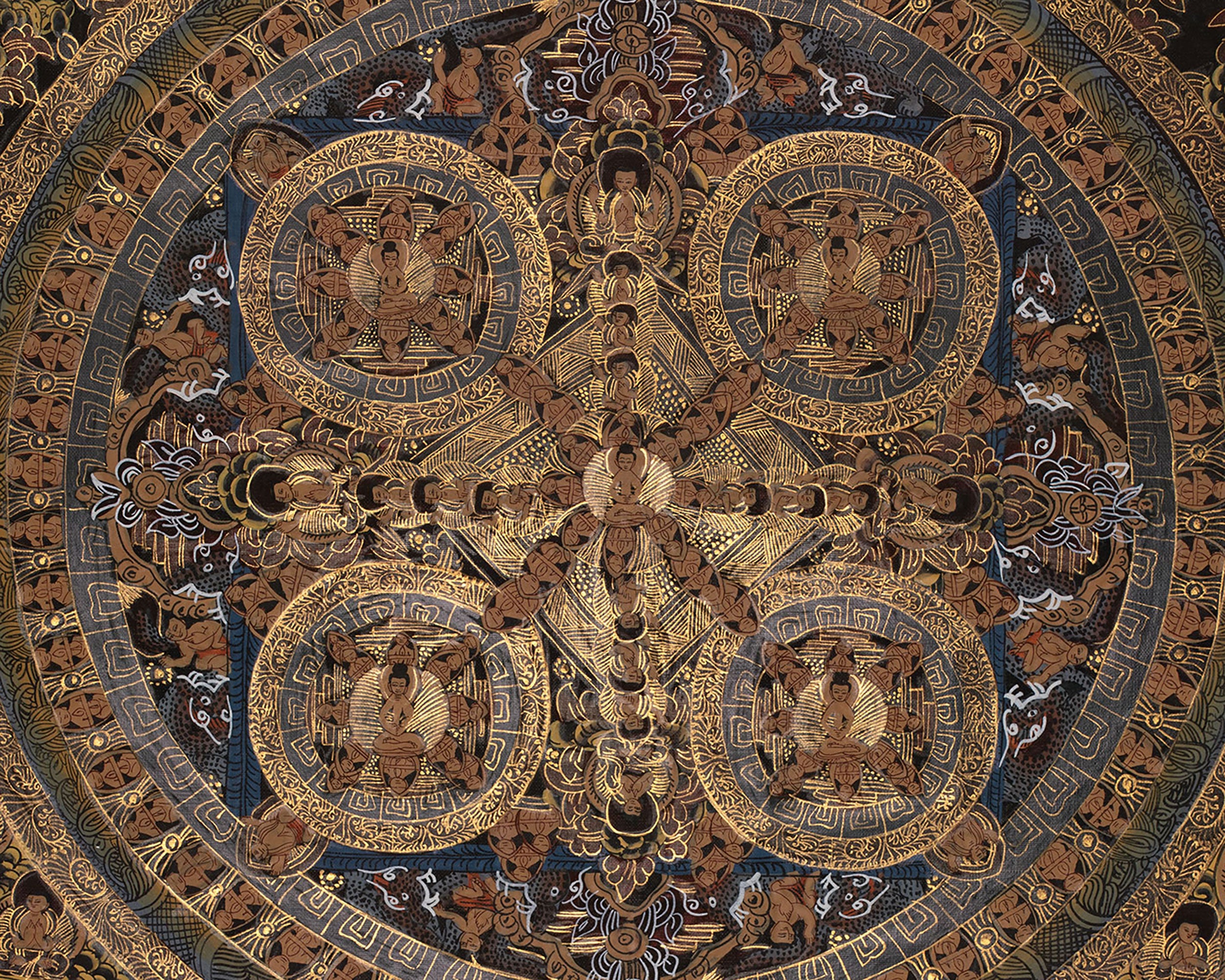 Tibetan Buddha Mandala Thangka | For Meditation and Inner Transformation