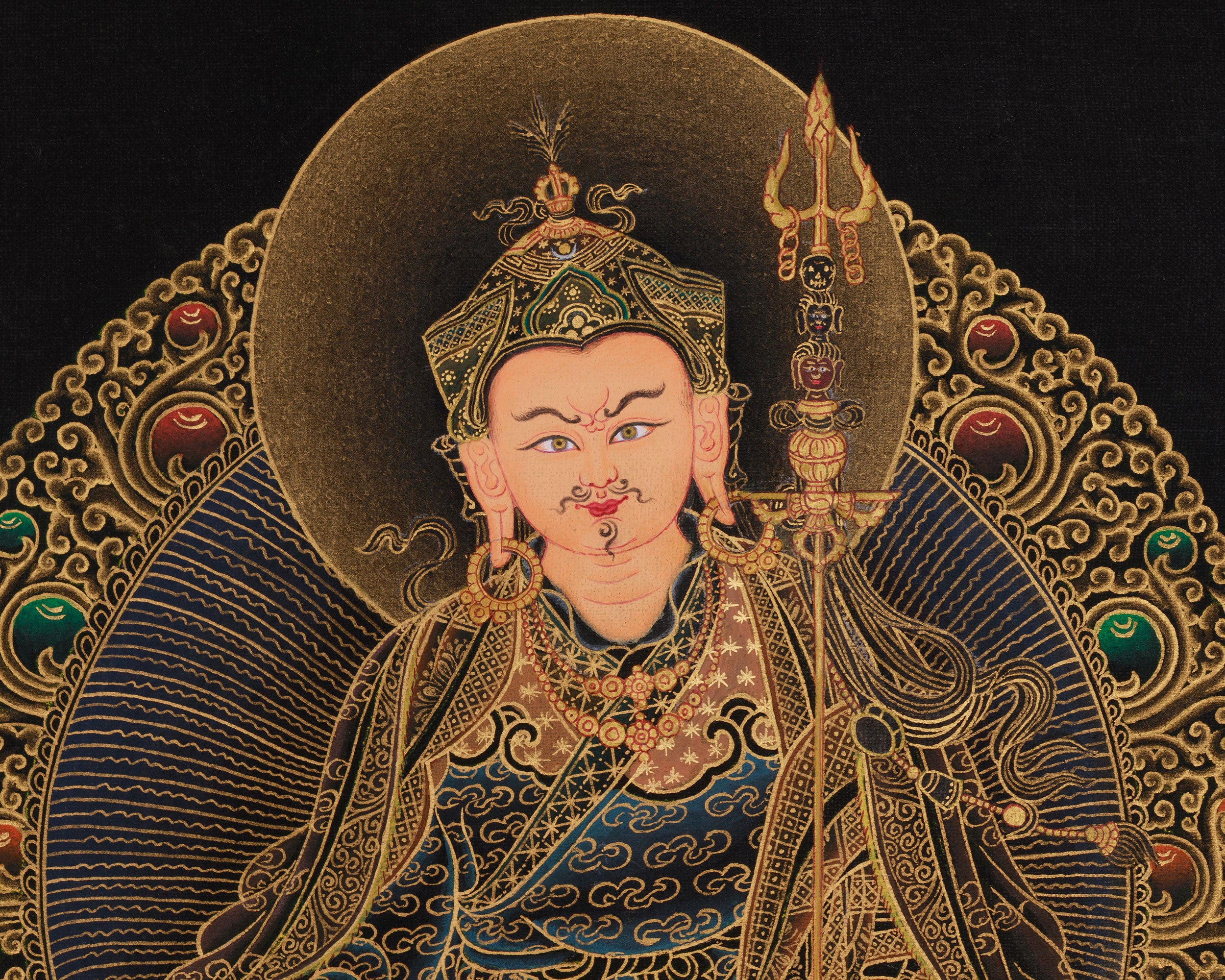 Tantric Master Padmasambhava Art | Spiritual Guide | Vajrayana Buddhism