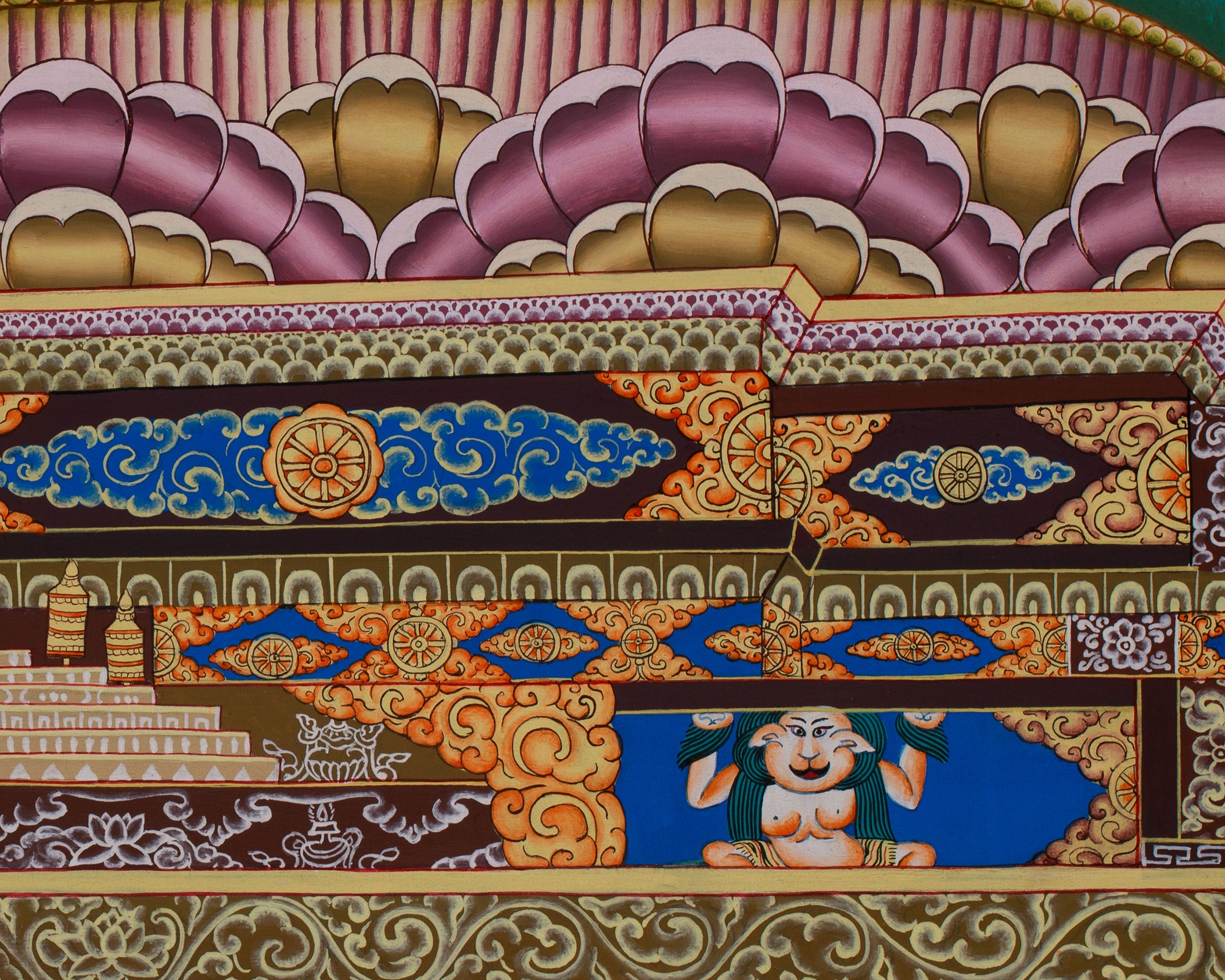 Tibetan Thangka of Padmasambhava | Sacred Guru Rinpoche Artwork for Vajrayana Practice