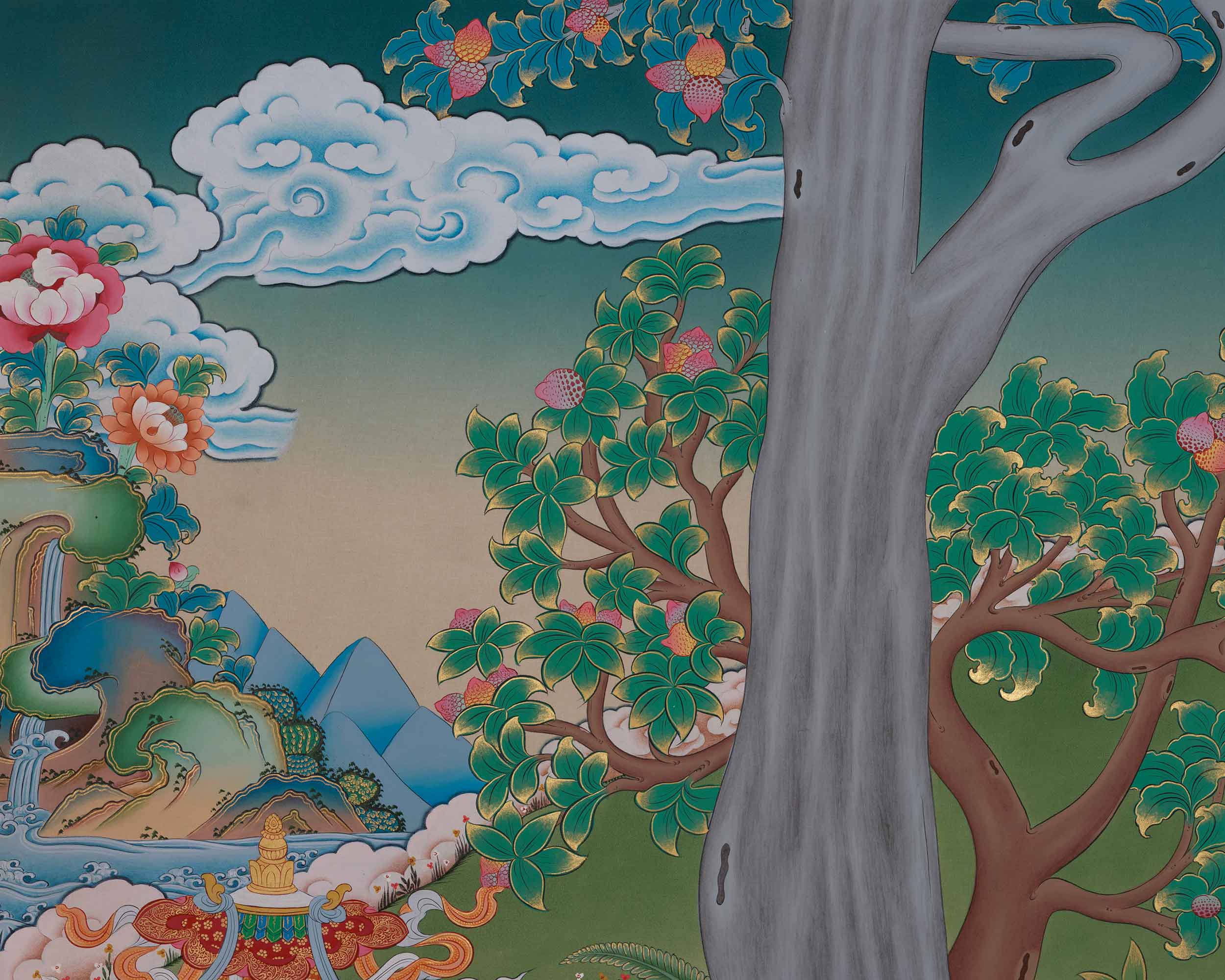 Himalayan Art of Four Harmonious Friends | Symbolized Harmony, Compassion, and Friendship