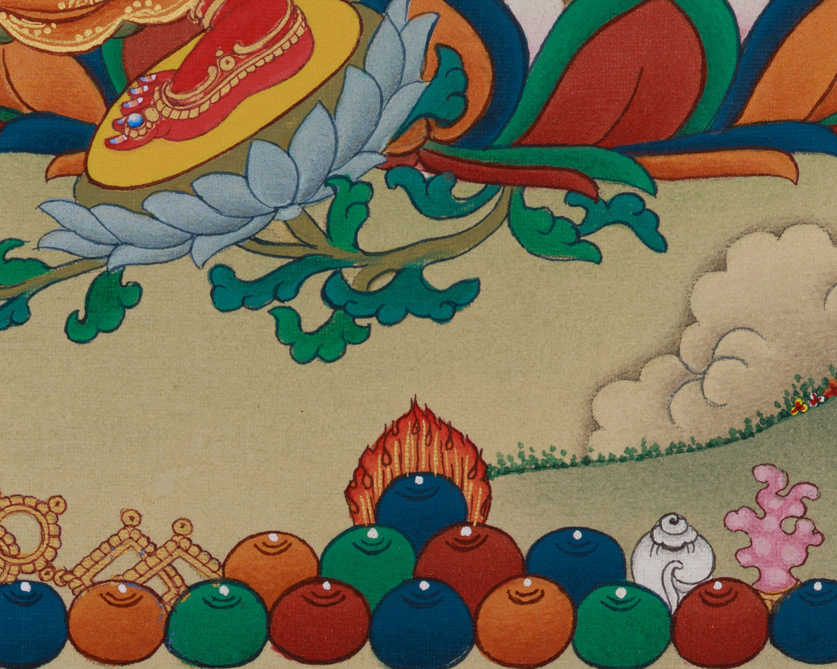 Vajrayana Deity Red Tara Thangka | Tibetan Deity of Compassionate Power