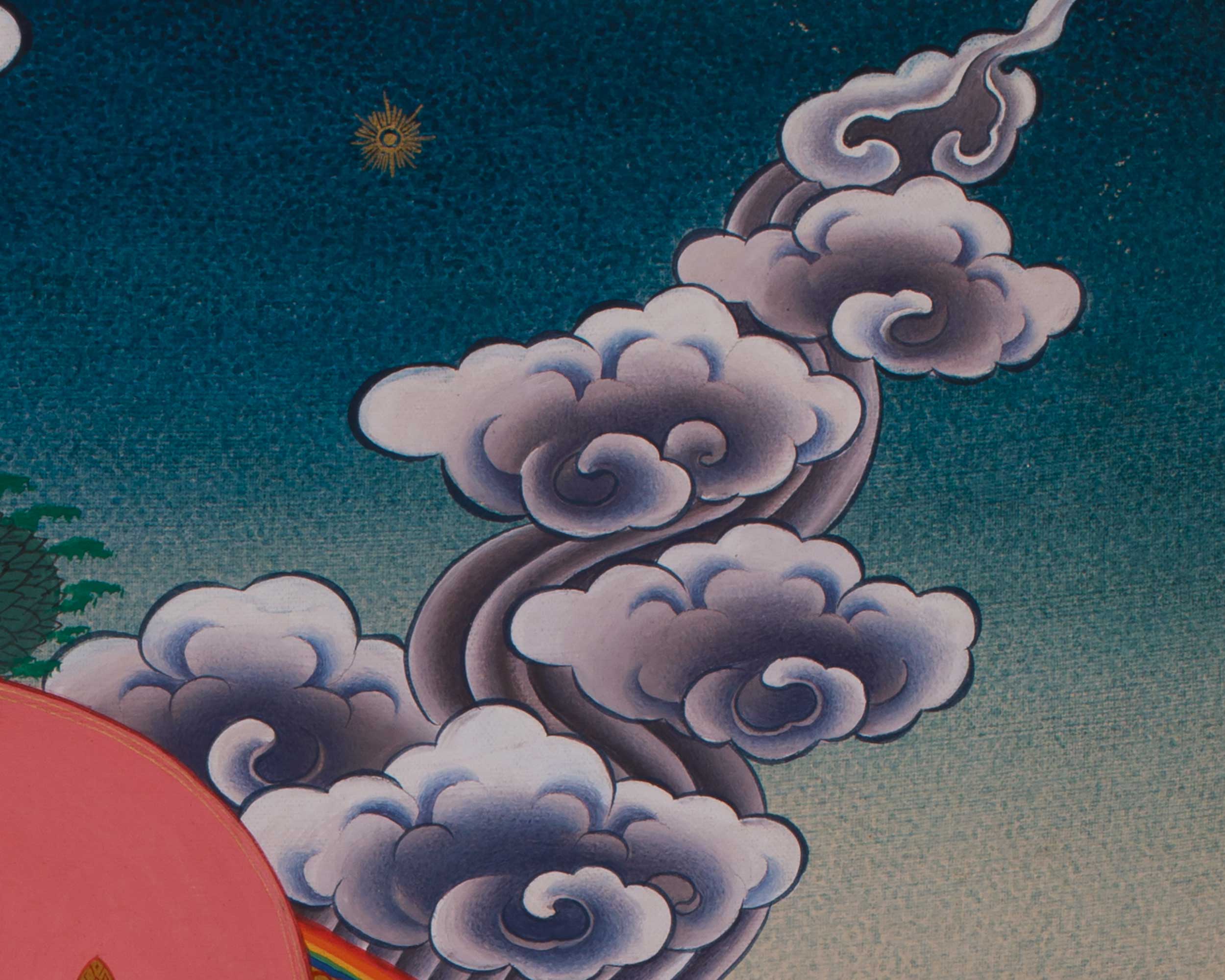 Traditional Thangka of Namgyalma | Buddhist Deity of Longevity